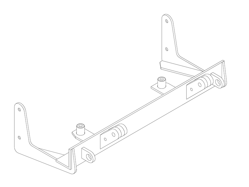 BlueOx Tow Bar Base Plate, Front Mount, RV Flat Towing for Select, FORD FESTIVA E13 thumbnail 0