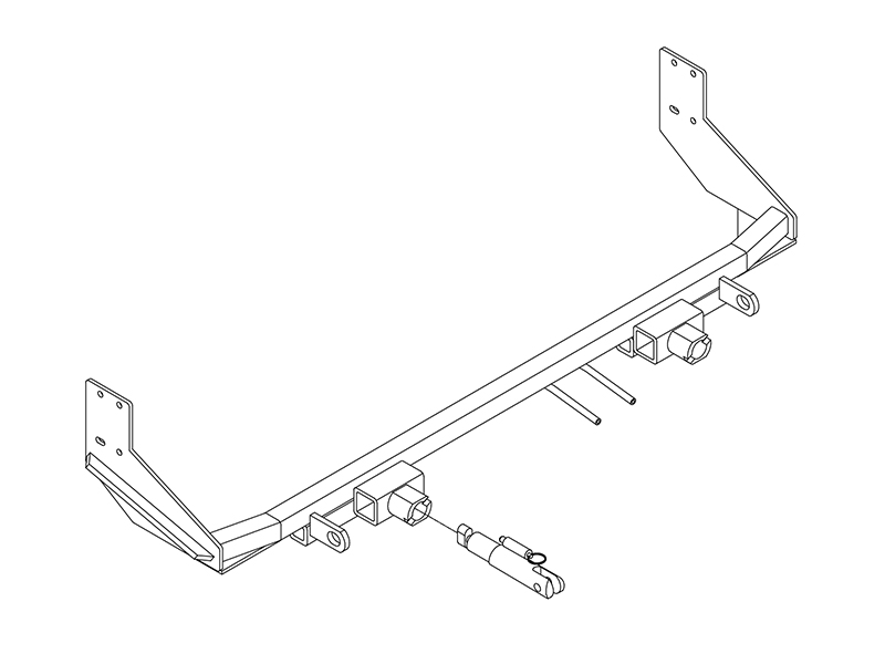 BlueOx Tow Bar Base Plate, Front Mount, RV Flat Towing for Select, FORD FREESTAR E13 thumbnail 0