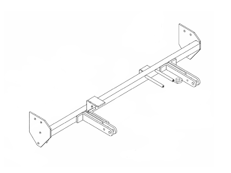 BlueOx Tow Bar Base Plate, Front Mount, RV Flat Towing for Select, KIA RIO thumbnail 0