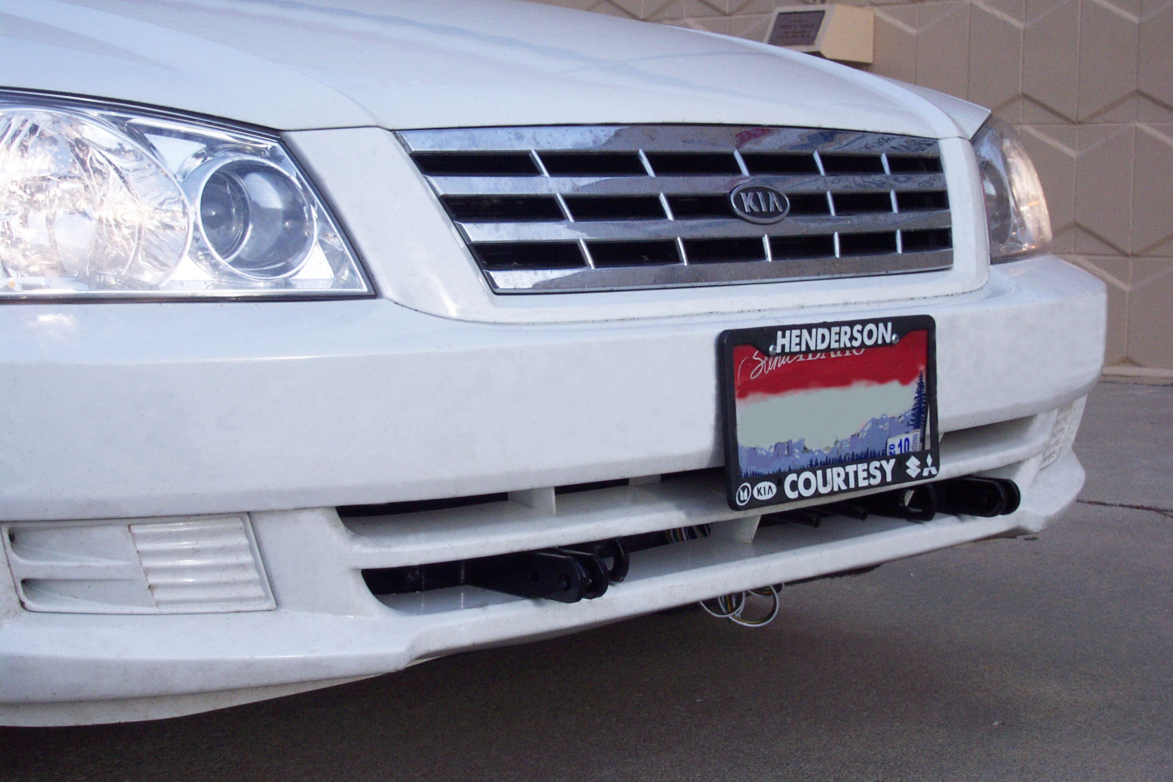 BlueOx Tow Bar Base Plate, Front Mount, RV Flat Towing for Select, KIA OPTIMA E13 thumbnail 1