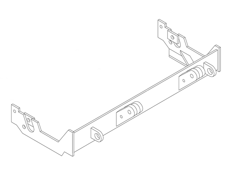 BlueOx Tow Bar Base Plate, Front Mount, RV Flat Towing for Select, TOYOTA TERCEL thumbnail 0