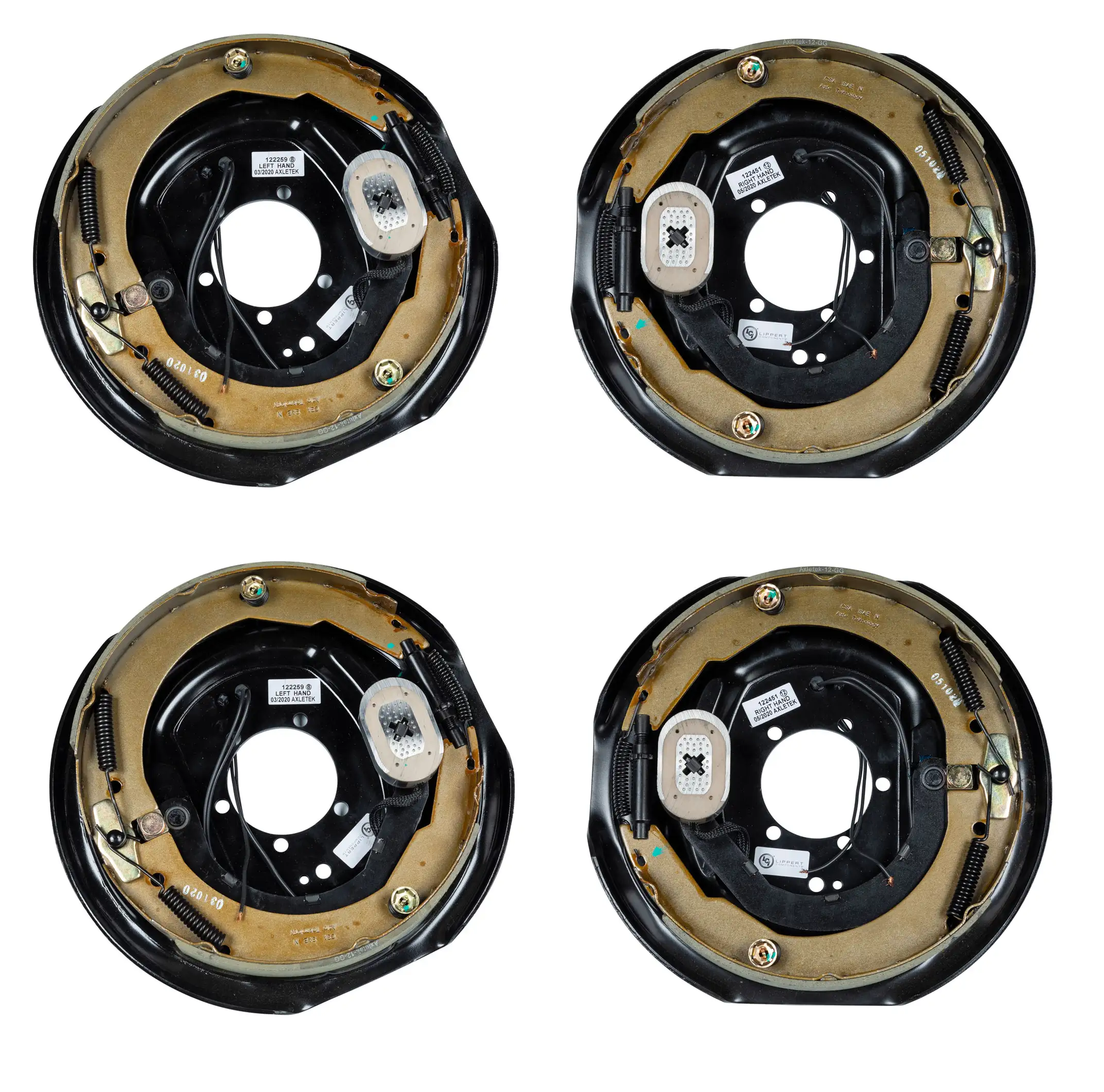 SET OF 2, 12" x 2" - 4K- 7K lbs Lippert Electric Trailer Brake Assembly Left+ Right thumbnail 0