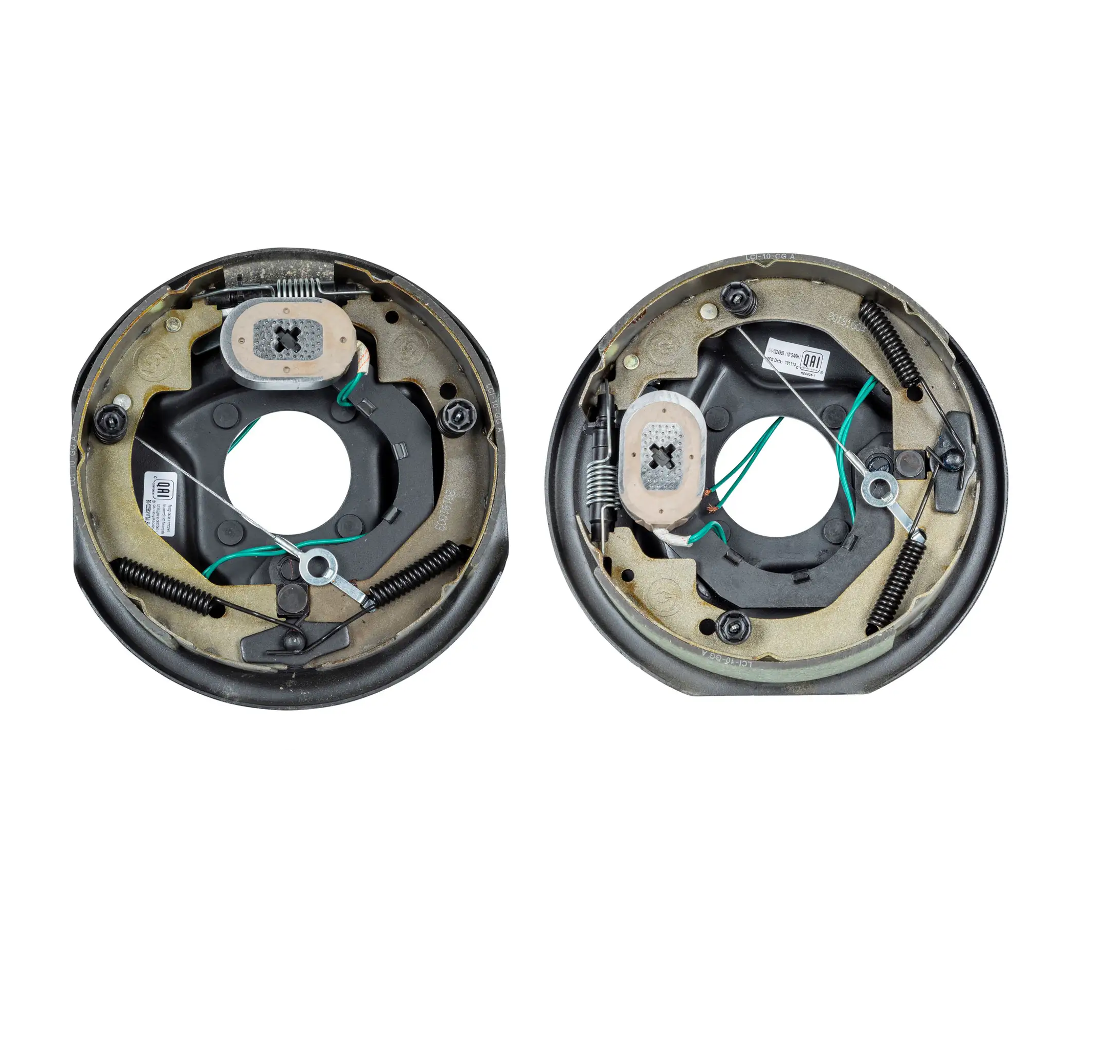 SET OF  10" x 2-1/4" - 3,500 lbs FORWARD SELF-ADJUSTING BRAKE Lippert Electric Trailer Brake Assembly Left+ Right thumbnail 0