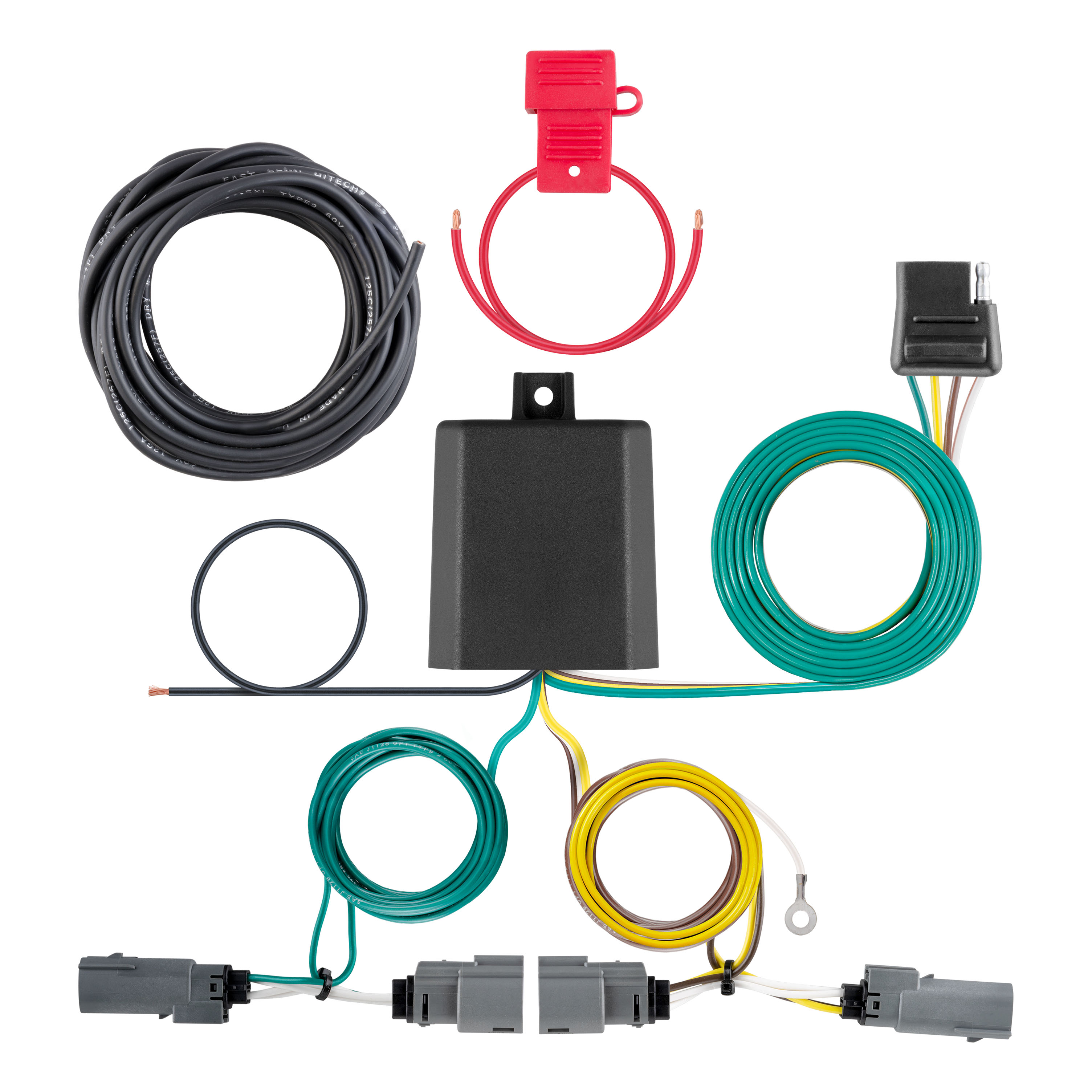 21 - 23 Ford F-150 w/o LED Tailights + Excluding factory receiver or Police Responder Curt 2", Class 4 Trailer Tow Hitch + 4-way Wiring Kit 14017 thumbnail 1