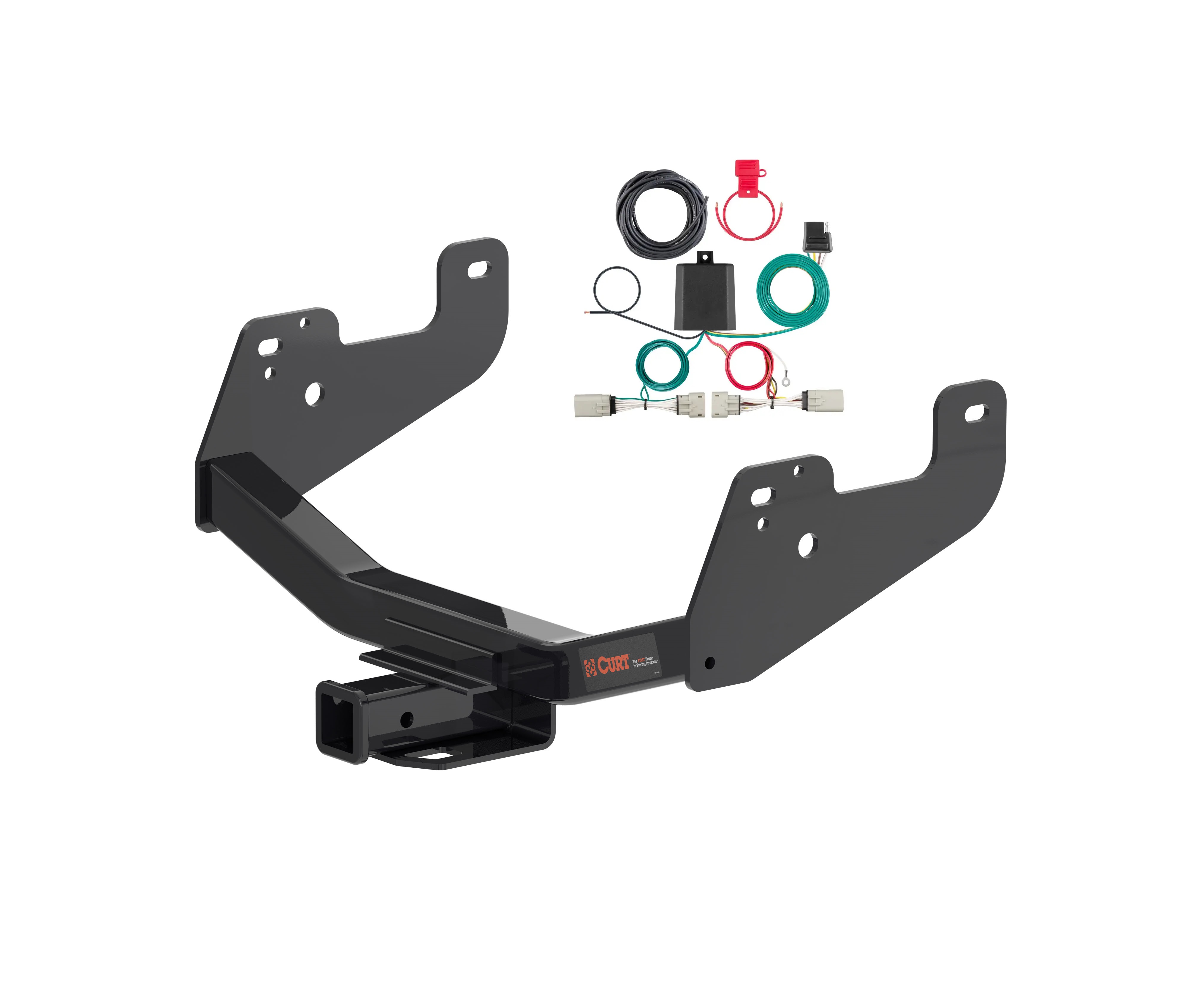 21 - 23 Ford F-150 w/ Backup Sensors & With factory receiver Curt 2", Class 4 Trailer Tow Hitch + 4-way Wiring Kit 14021 thumbnail 0