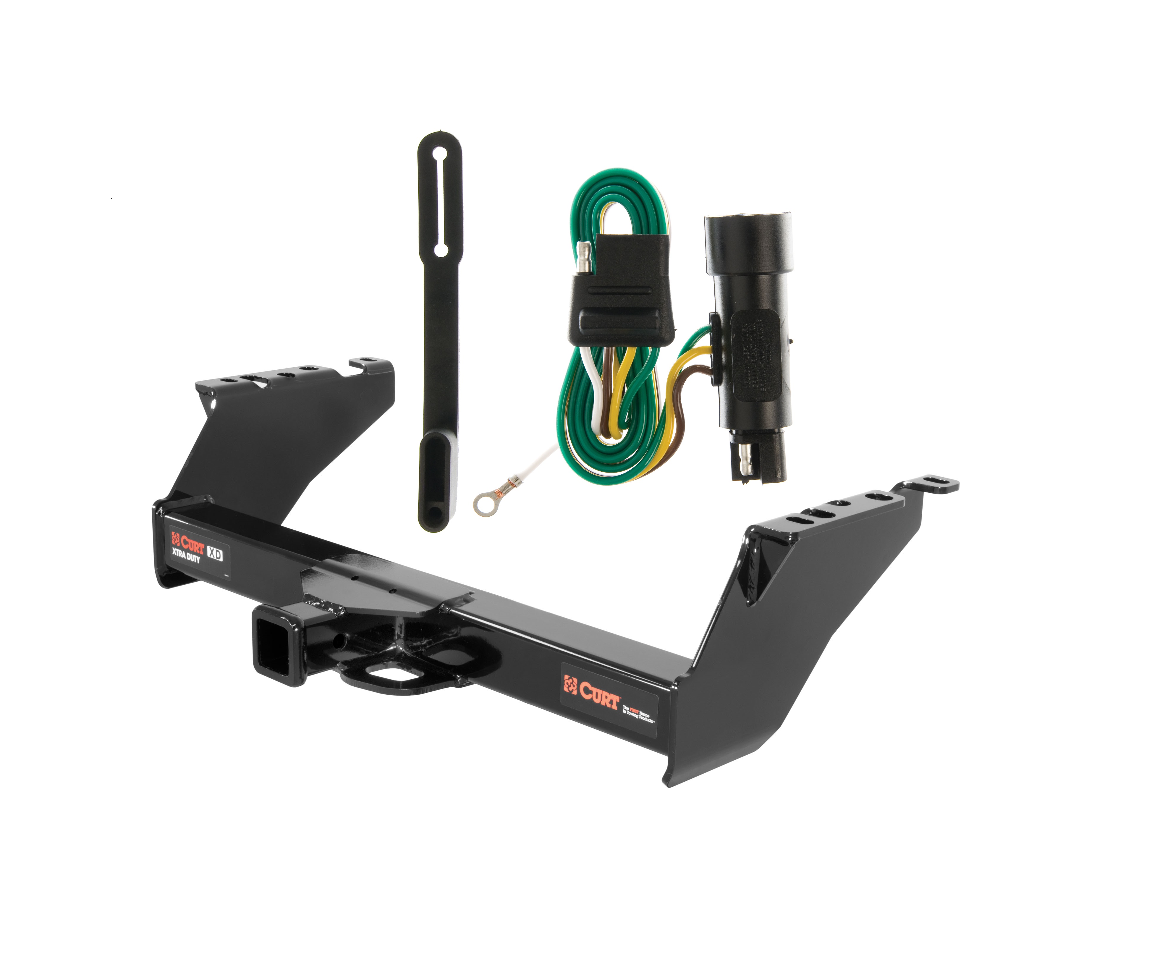 73 - 97 Ford F-150 Excluding 10" drop bumper, old body Curt 2", Class 5 Trailer Tow Hitch + 4-flat Wiring Kit 15300 thumbnail 0