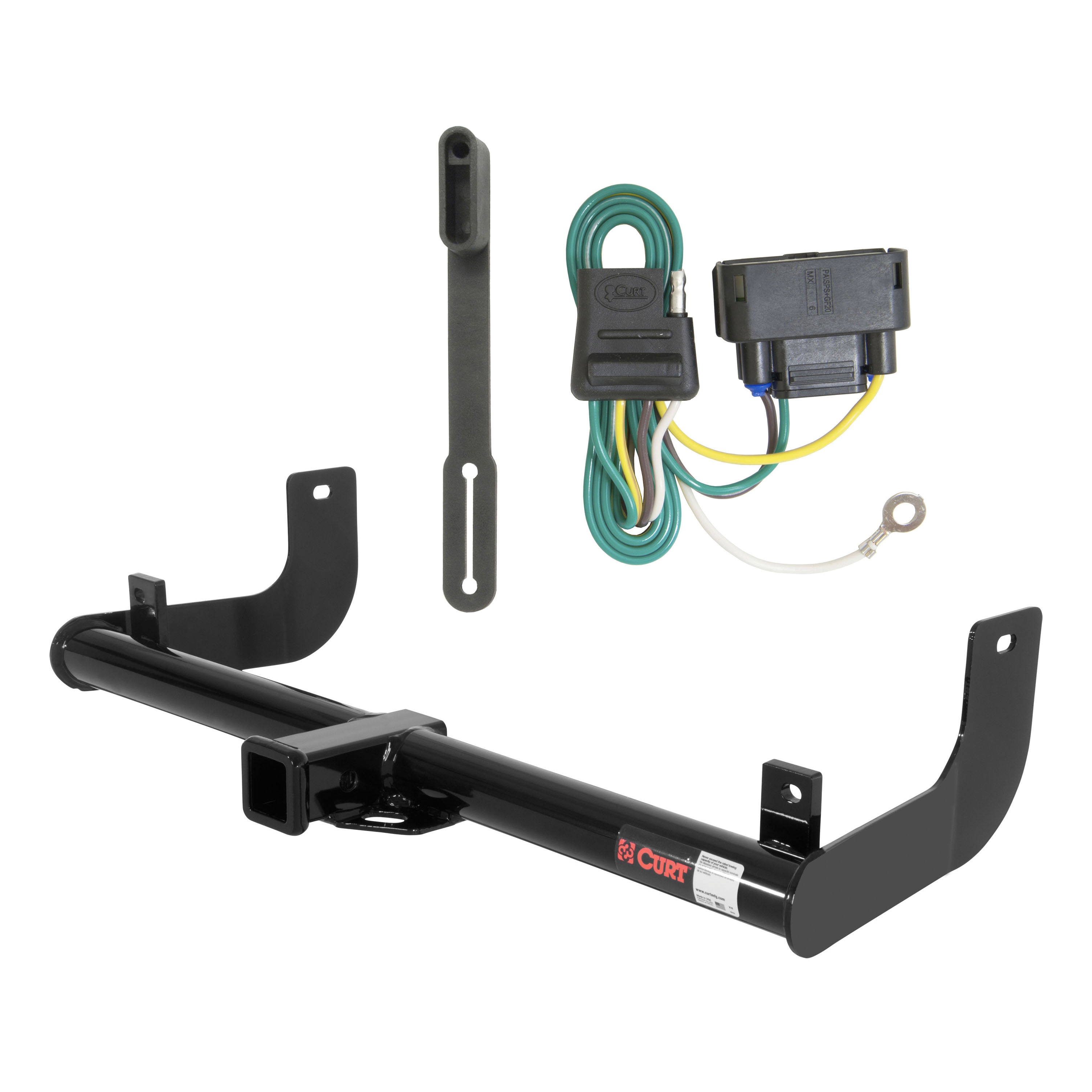 10 - 14 Ford F-150 Excluding factory receiver Curt 2", Class 3 Trailer Tow Hitch + 4-flat Wiring Kit 13371 thumbnail 0