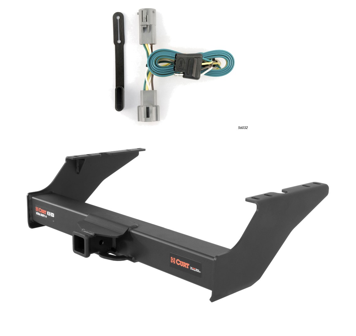 2005 - 2007 Ford F-250 Super Duty Curt 2", Class 5 Trailer Tow Hitch + 4-flat Wiring Kit 15410 thumbnail 0