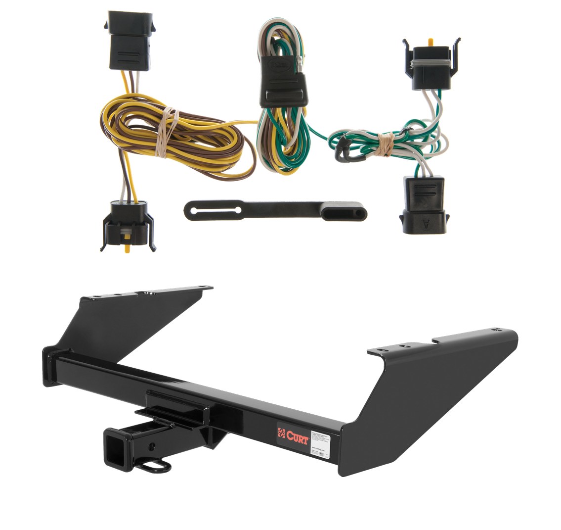 1997 - 2003 Ford F-150 New body, excluding 20" spare tire Curt 2", Class 3 Trailer Tow Hitch + 4-flat Wiring Kit 13038 thumbnail 0