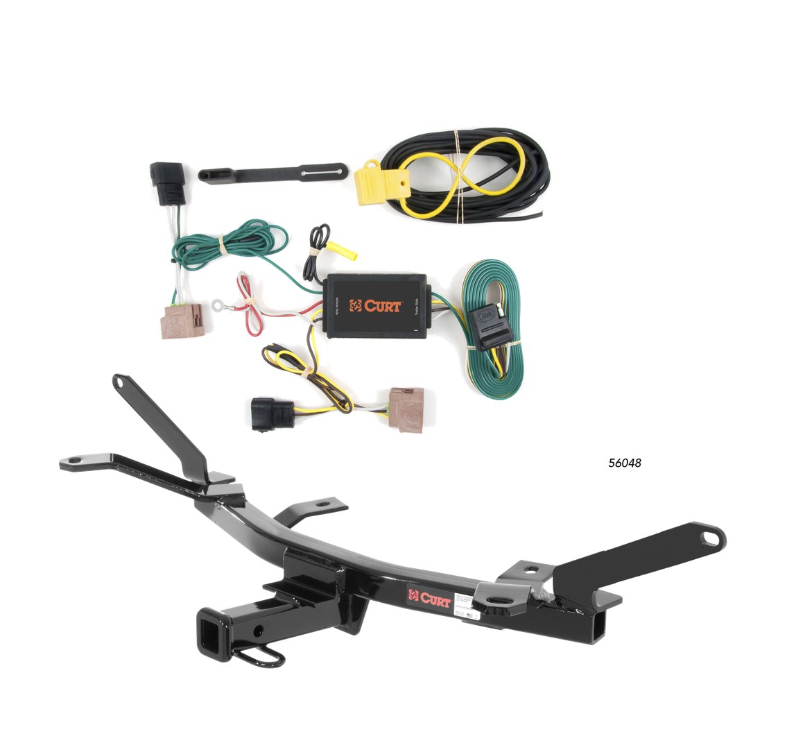 2006 - 2009 Ford Fusion Curt 1-1/4", Class 1 Trailer Tow Hitch + 4-flat Wiring Kit 11329 thumbnail 0