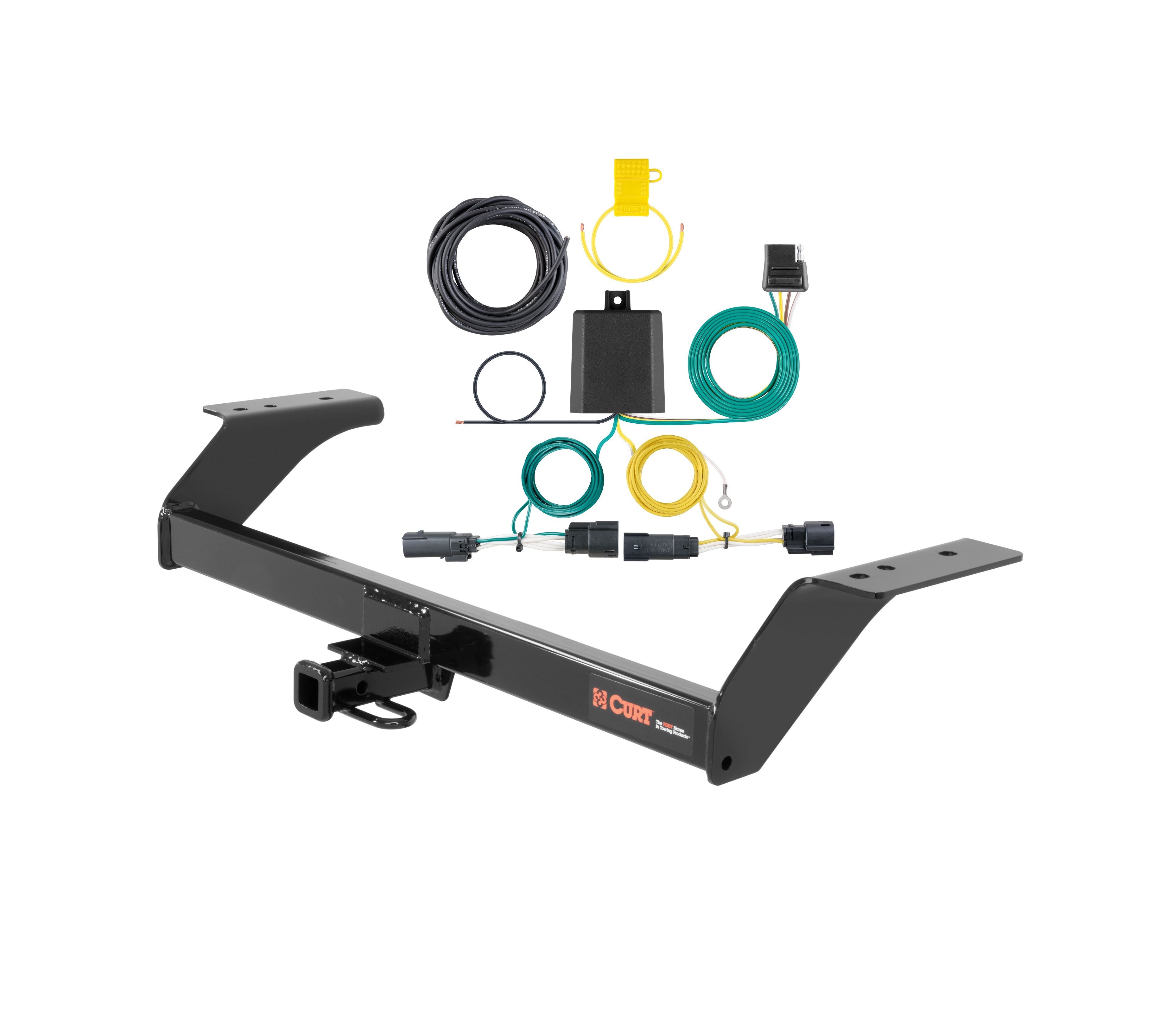 13 - 20 Ford Fusion Excluding Sport Curt 1-1/4", Class 2 Trailer Tow Hitch + 4-flat Wiring Kit 12091 thumbnail 0