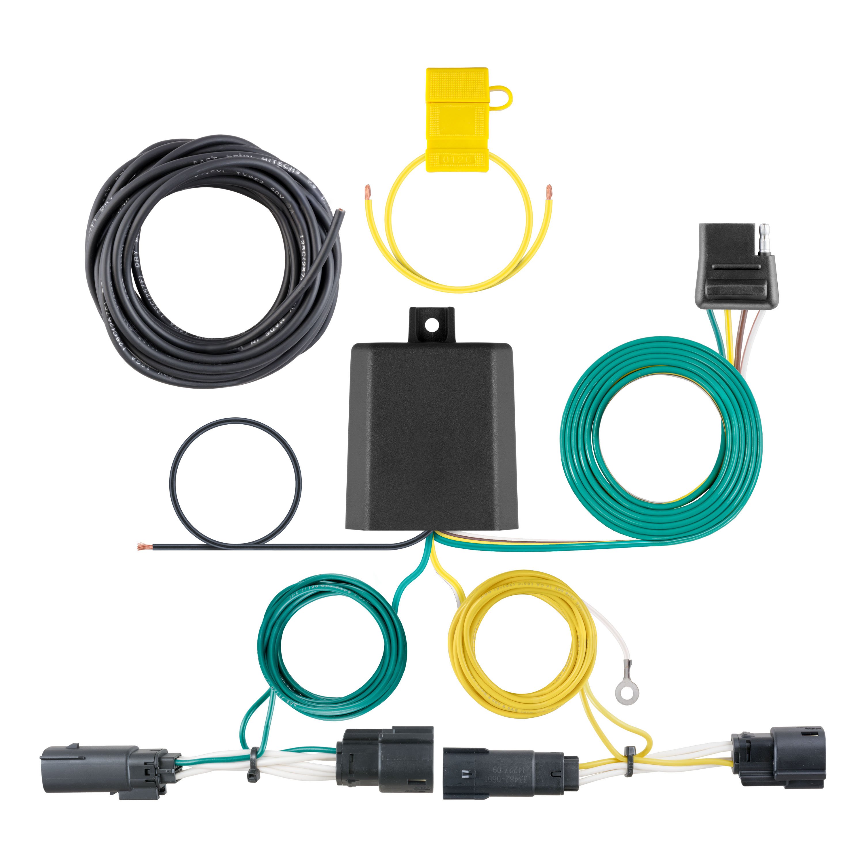 2013 - 2020 Ford Fusion Excluding Sport Curt 1-1/4", Class 2 Trailer Tow Hitch + 4-flat Wiring Kit 12091 thumbnail 1