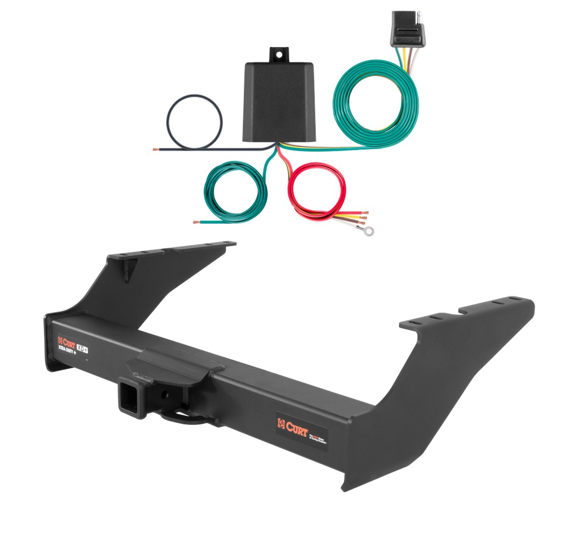 2008 - 2016 Ford F-250 Super Duty Curt 2", Class 5 Trailer Tow Hitch + 4-flat Wiring Kit 15410 thumbnail 0