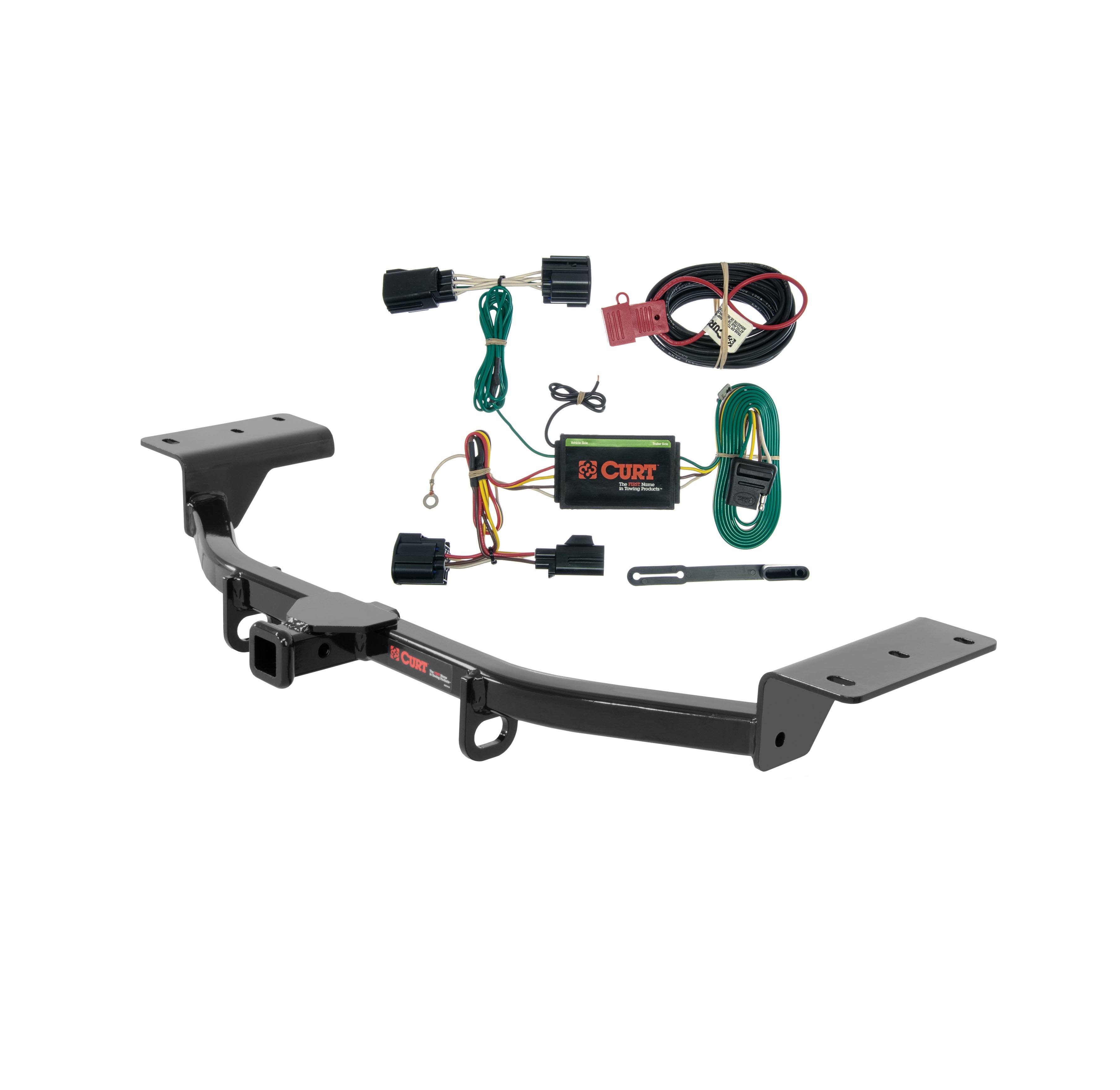 13 - 14 Ford Focus Hatchback, ST Curt 1-1/4", Class 1 Trailer Tow Hitch + 4-flat Wiring Kit 11431 thumbnail 0