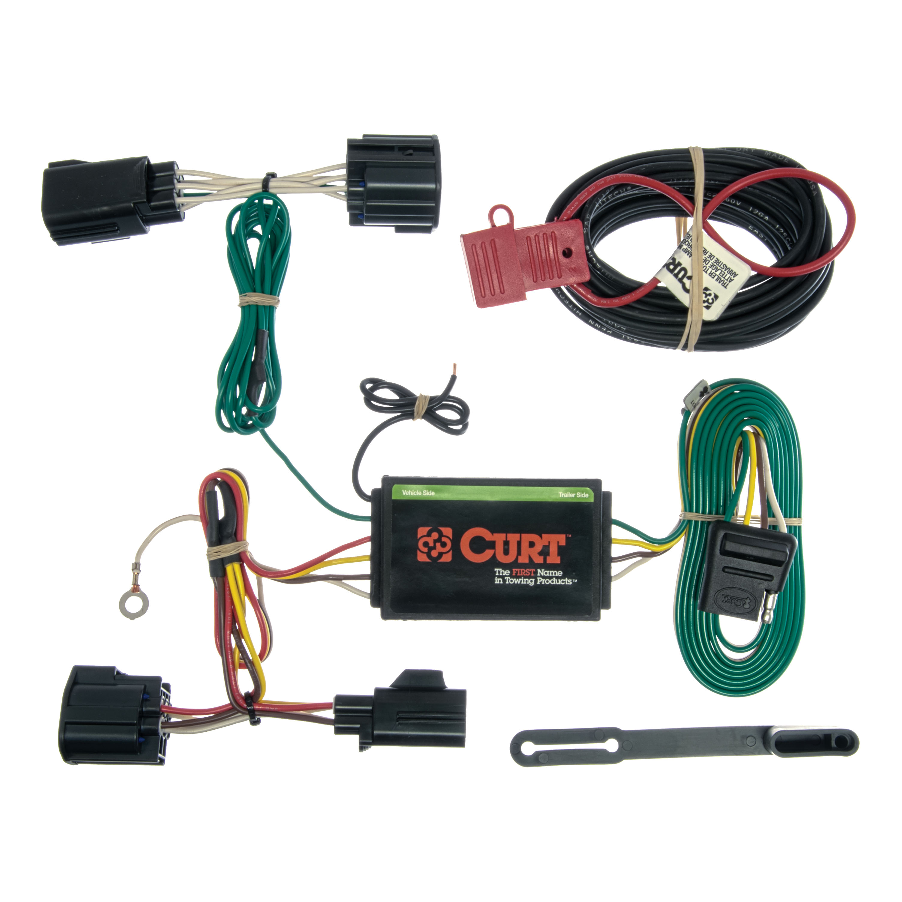 12 - 14 Ford Focus Hatchback, excluding RS and ST Curt 1-1/4", Class 1 Trailer Tow Hitch + 4-flat Wiring Kit 11158 thumbnail 1