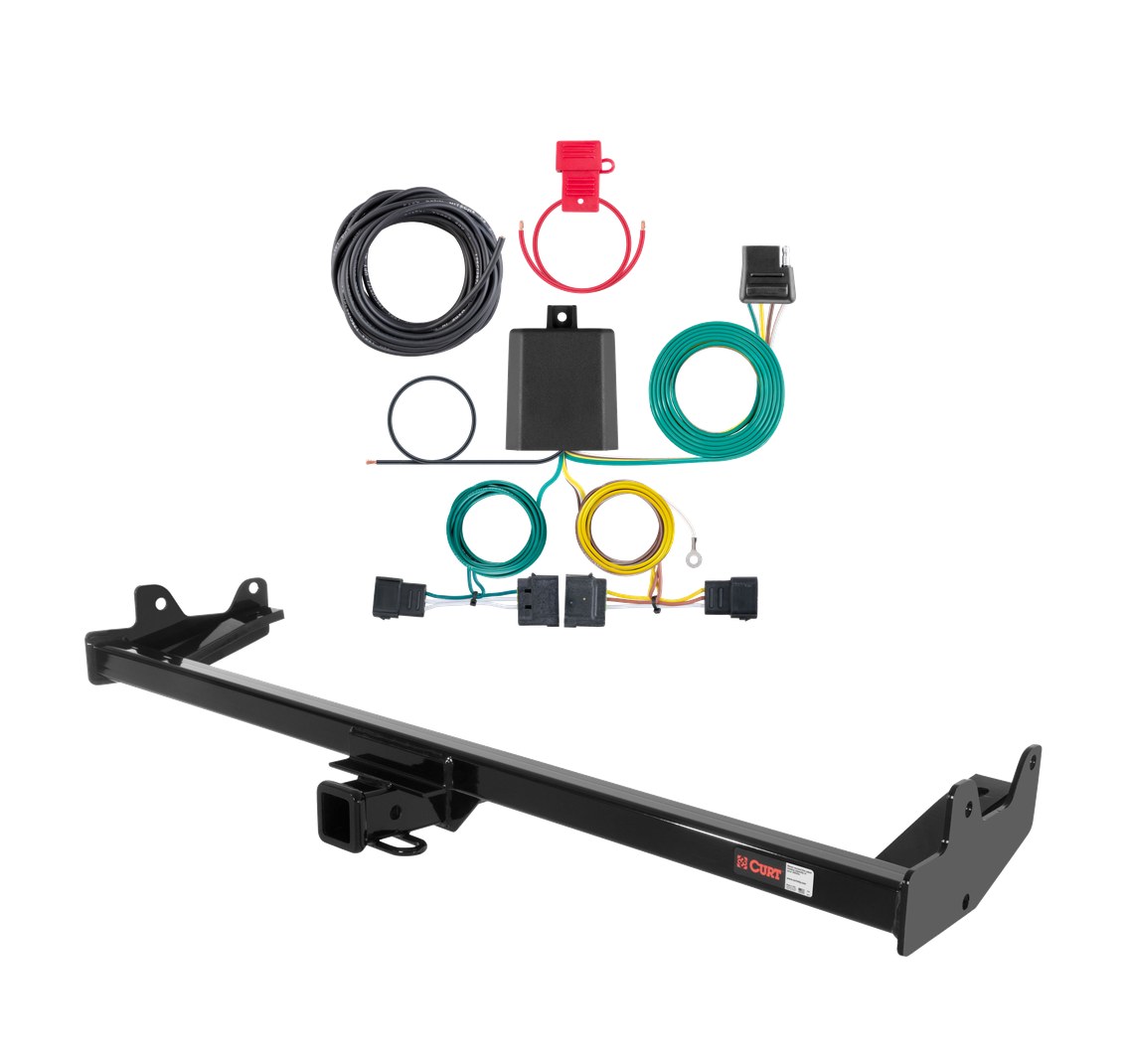 2004 - 2007 Ford Freestar Curt 2", Class 3 Trailer Tow Hitch + 4-flat Wiring Kit 13587 thumbnail 0