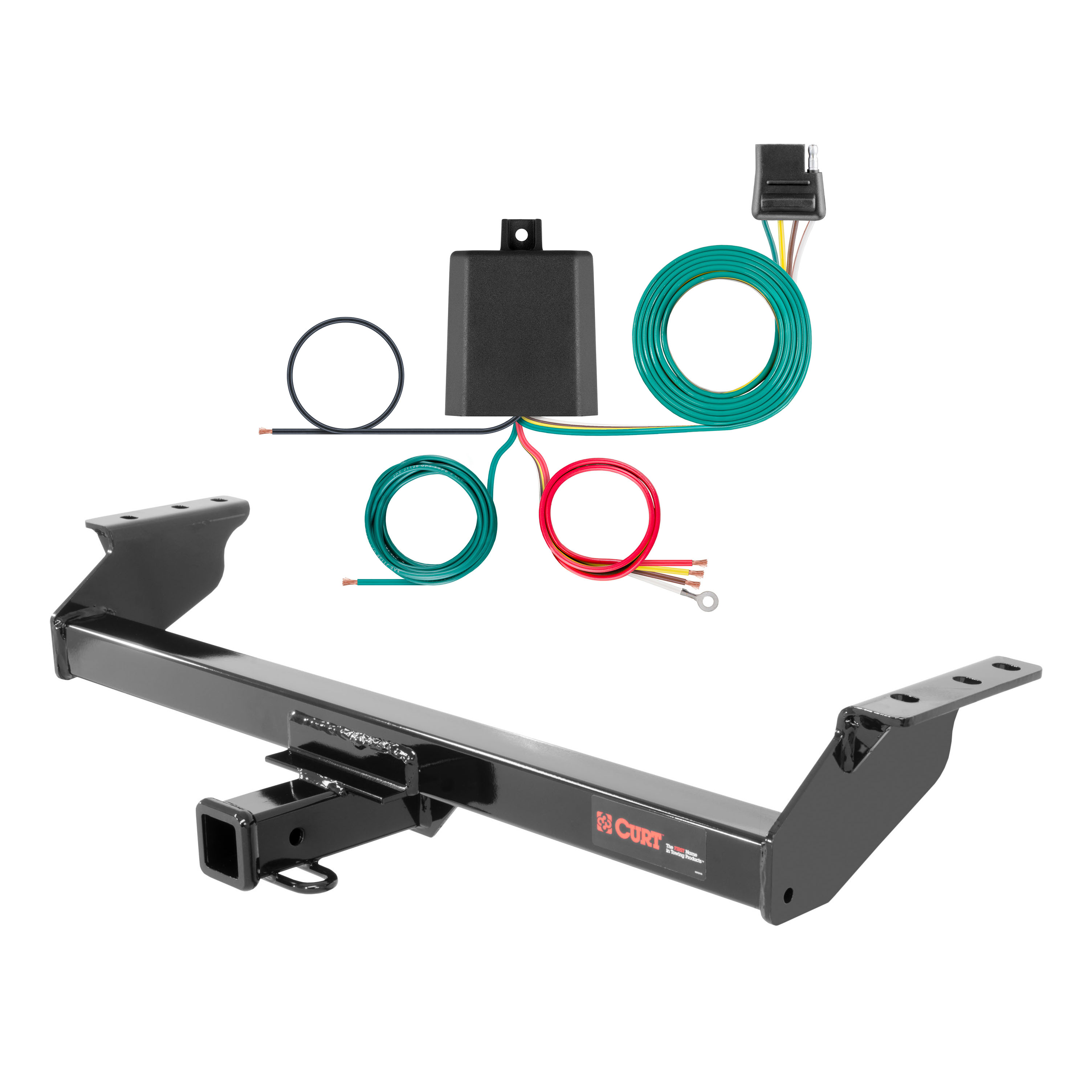 12 - 18 Ford Ranger Mexico only Curt 2", Class 3 Trailer Tow Hitch + 4-flat Wiring Kit 13287 thumbnail 0