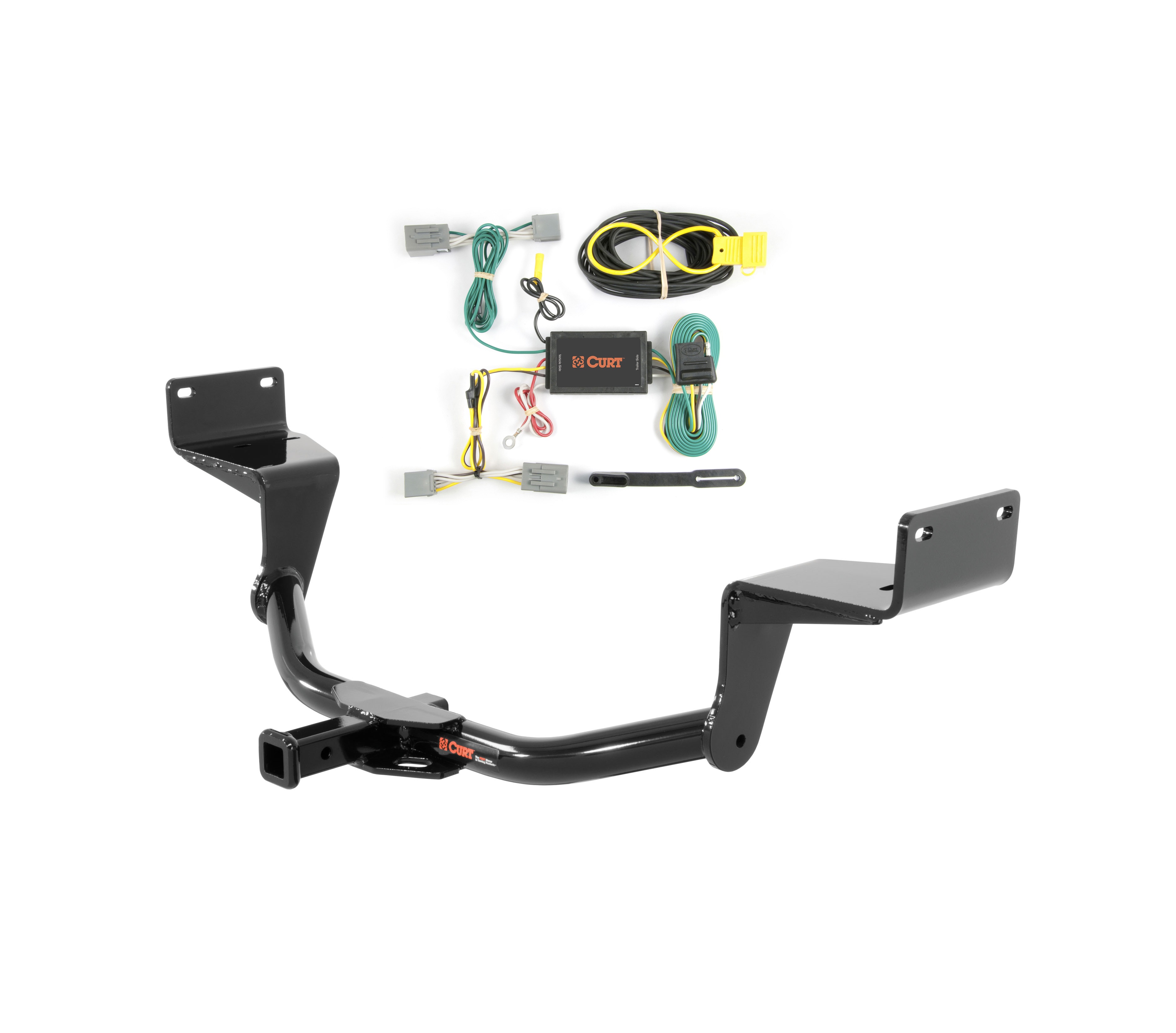 2015 Ford Mustang Convertible, excluding Shelby Curt 1-1/4", Class 1 Trailer Tow Hitch + 4-flat Wiring Kit 11405 thumbnail 0
