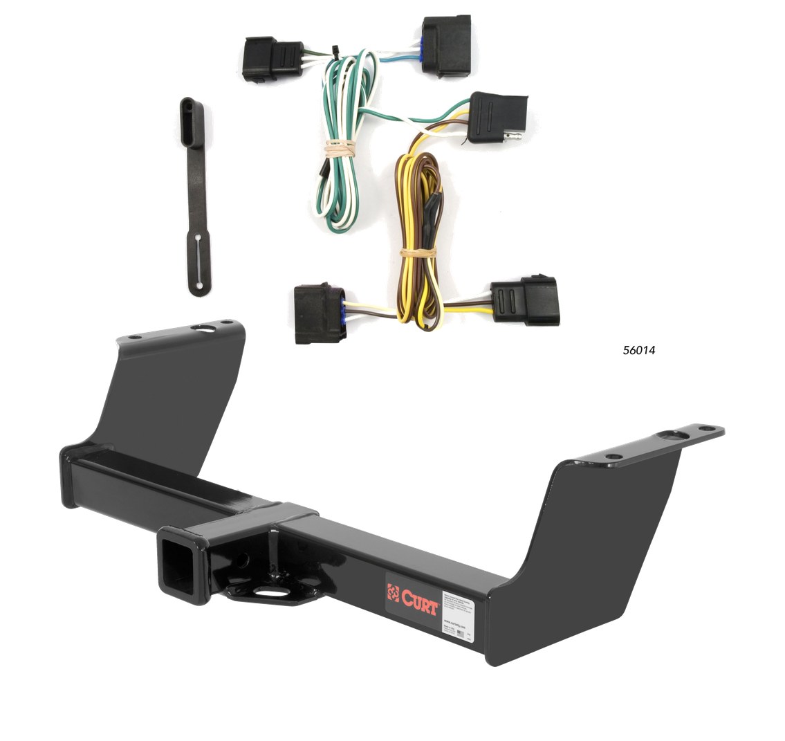 2011 Ford Ranger 2000 - 2005 models are no drill Curt 2", Class 3 Trailer Tow Hitch + 4-flat Wiring Kit 13019 thumbnail 0