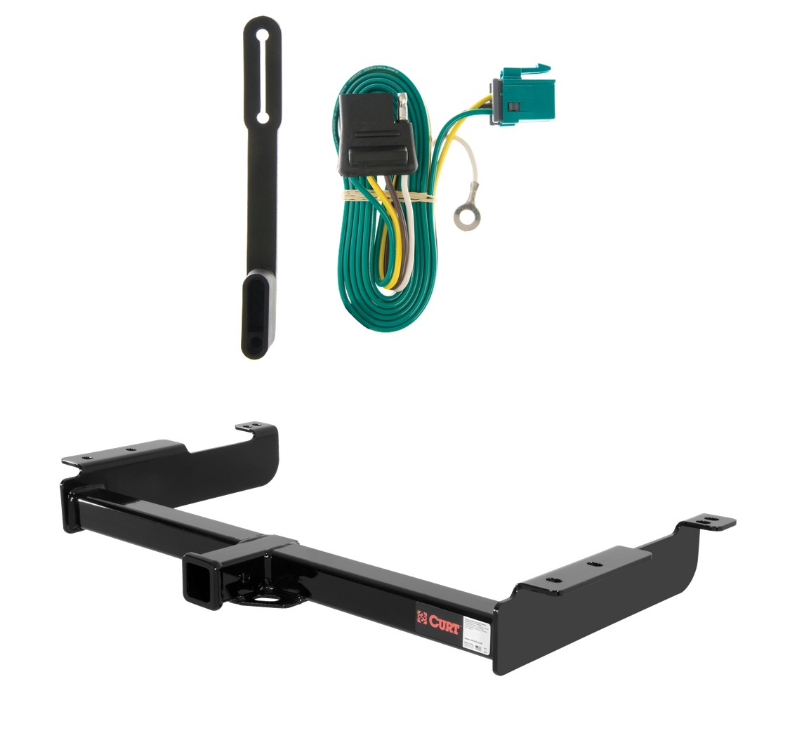 1996 - 2003 GMC Savana 1500 Curt 2", Class 4 Trailer Tow Hitch + 4-flat Wiring Kit 14090 thumbnail 0