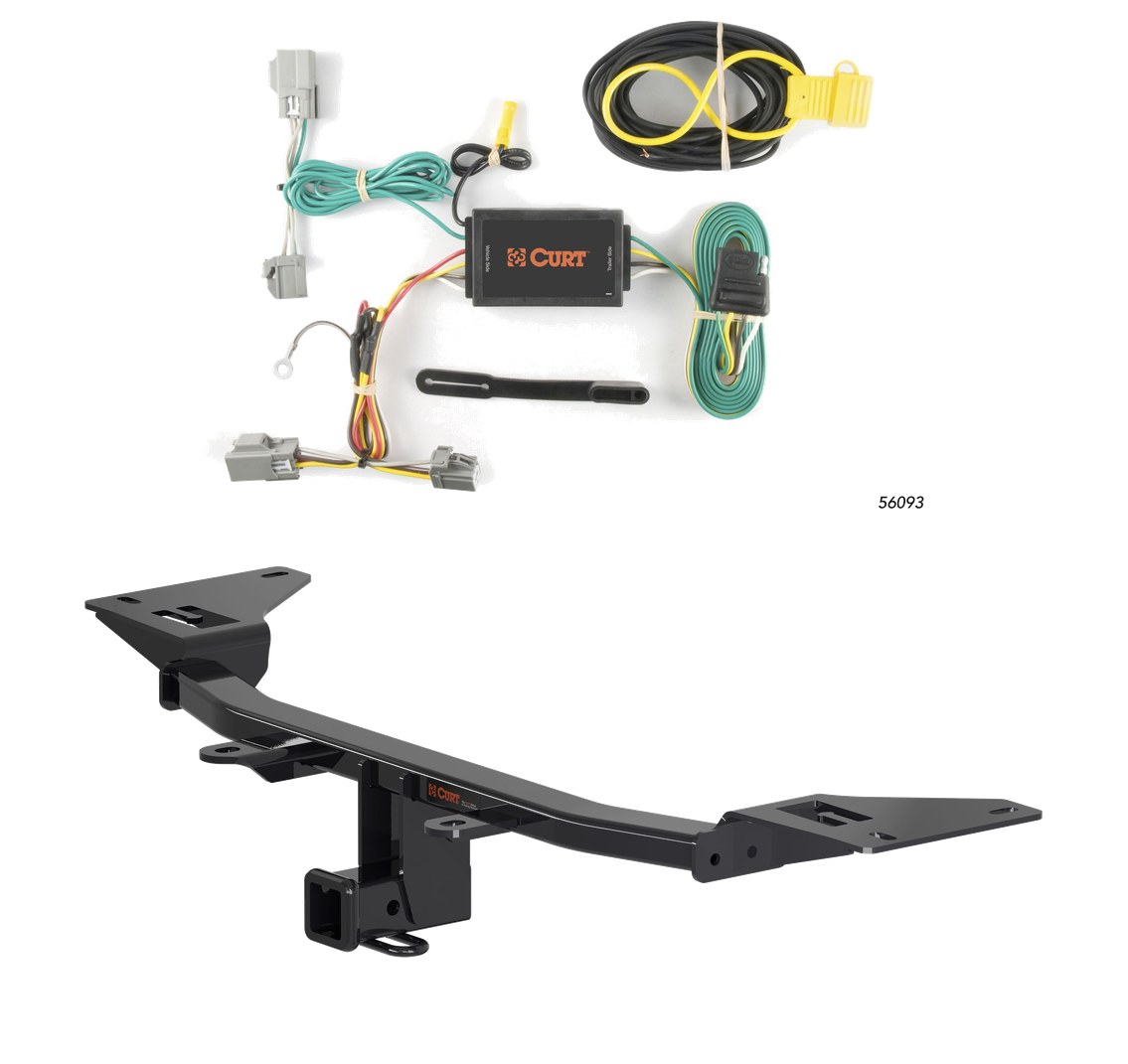 2010 - 2019 Ford Taurus Sedan Curt 2", Class 3 Trailer Tow Hitch + 4-flat Wiring Kit 13379 thumbnail 0