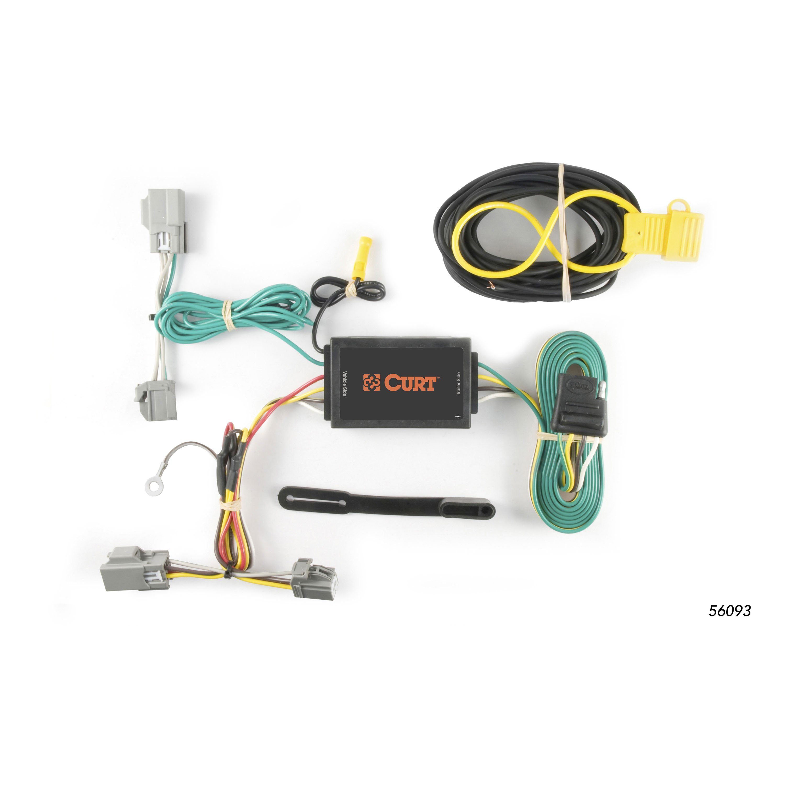 2010 - 2019 Ford Taurus Sedan Curt 2", Class 3 Trailer Tow Hitch + 4-flat Wiring Kit 13379 thumbnail 1