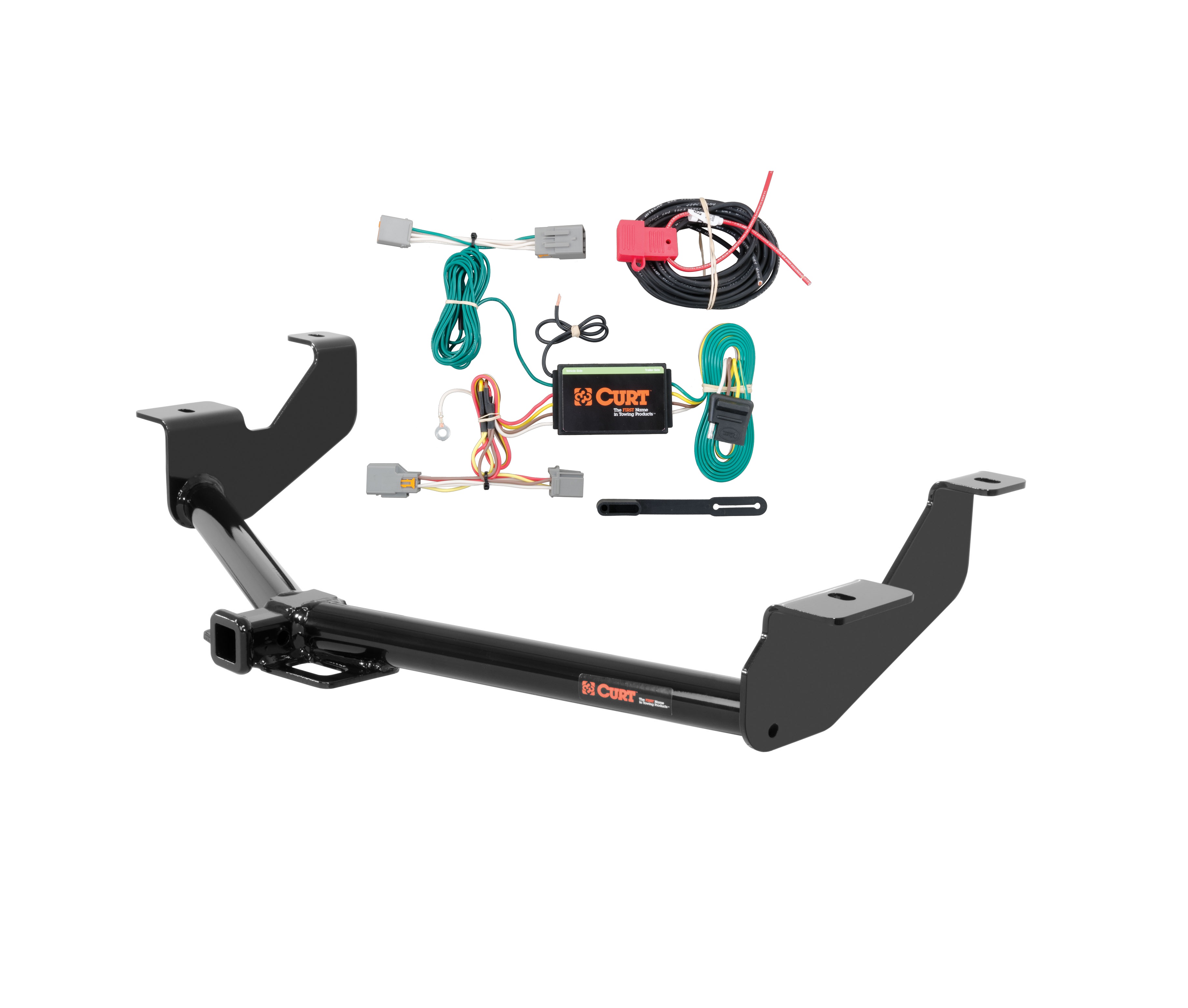 14 - 23 Ford Transit Connect Curt 1-1/4", Class 2 Trailer Tow Hitch + 4-flat Wiring Kit 12123 thumbnail 0