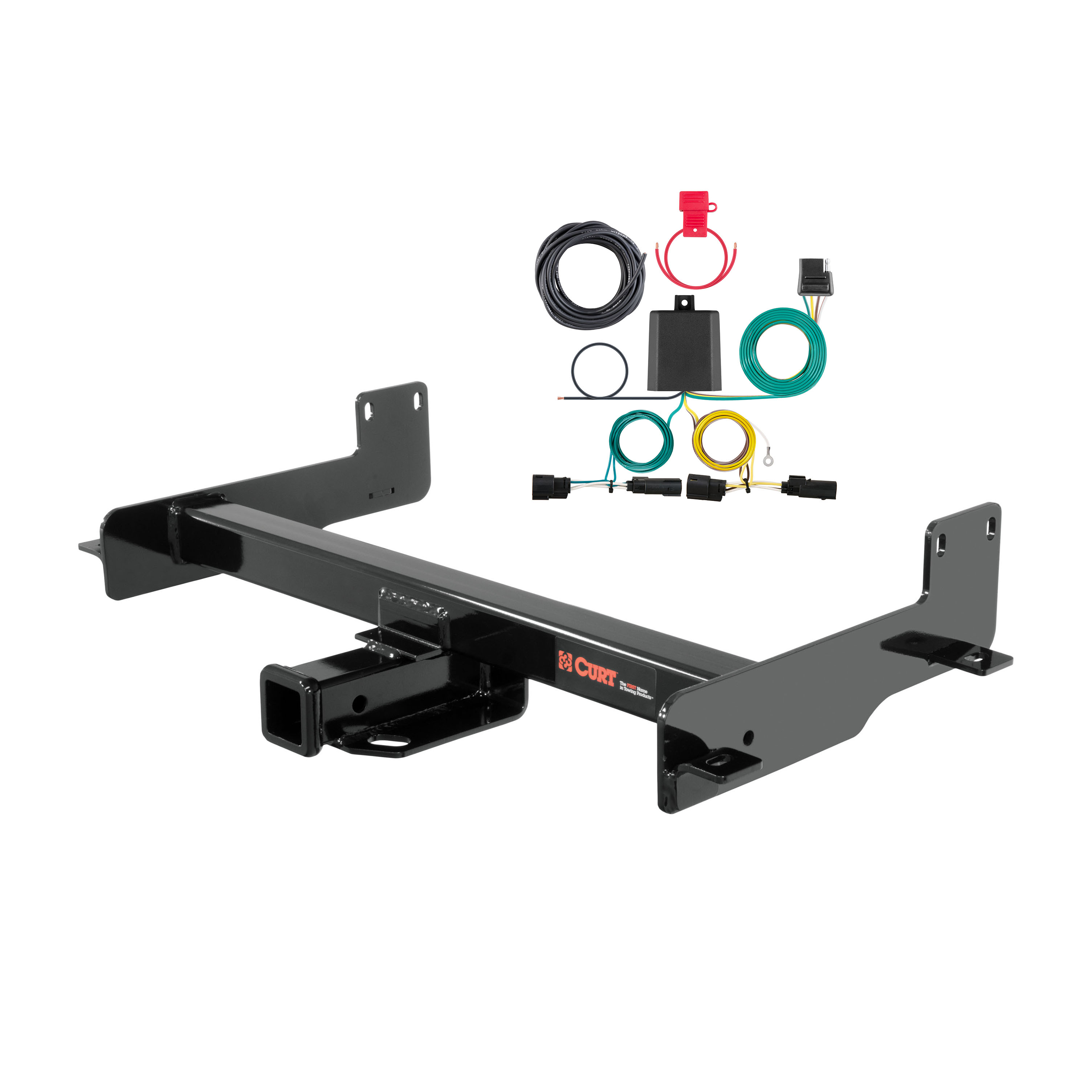 15 - 24 Ford Transit-250 Curt 2", Class 4 Trailer Tow Hitch + 4-flat Wiring Kit 14012 thumbnail 0