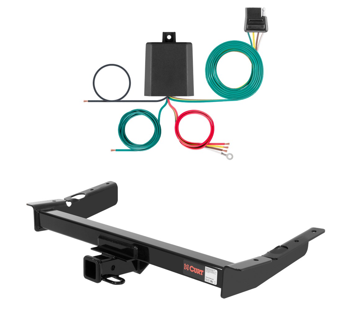 1999 - 2003 Ford Windstar Curt 2", Class 3 Trailer Tow Hitch + 4-flat Wiring Kit 13085 thumbnail 0