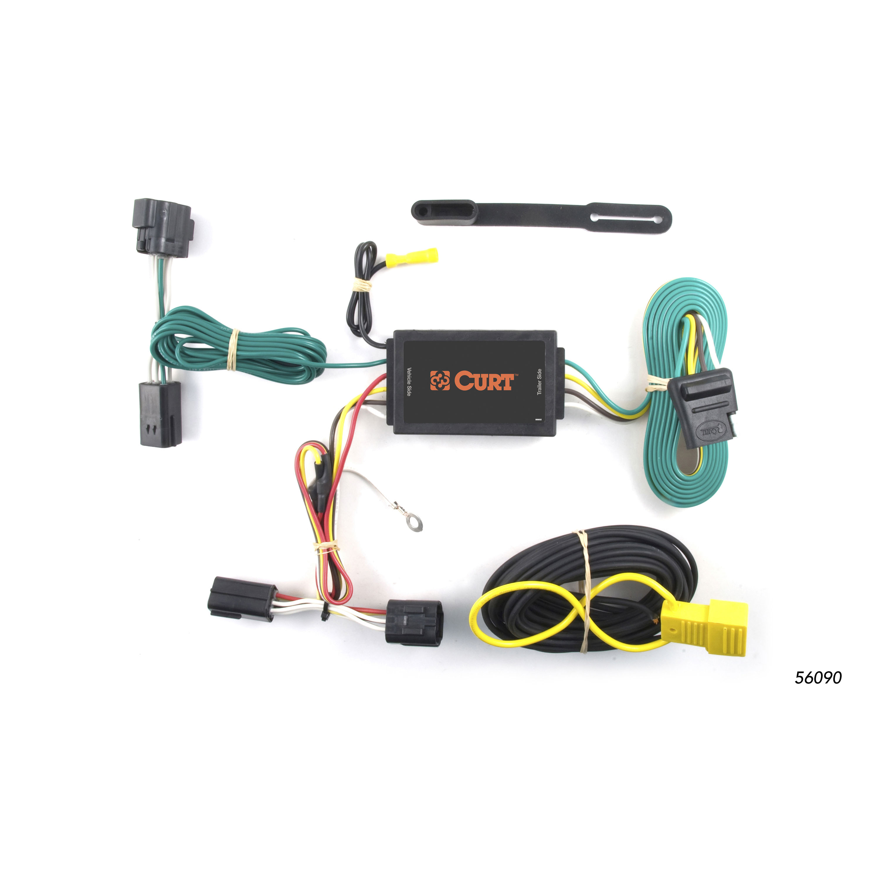 10 - 13 Ford Transit Connect Excluding electric models Curt 1-1/4", Class 2 Trailer Tow Hitch + 4-flat Wiring Kit 12076 thumbnail 1