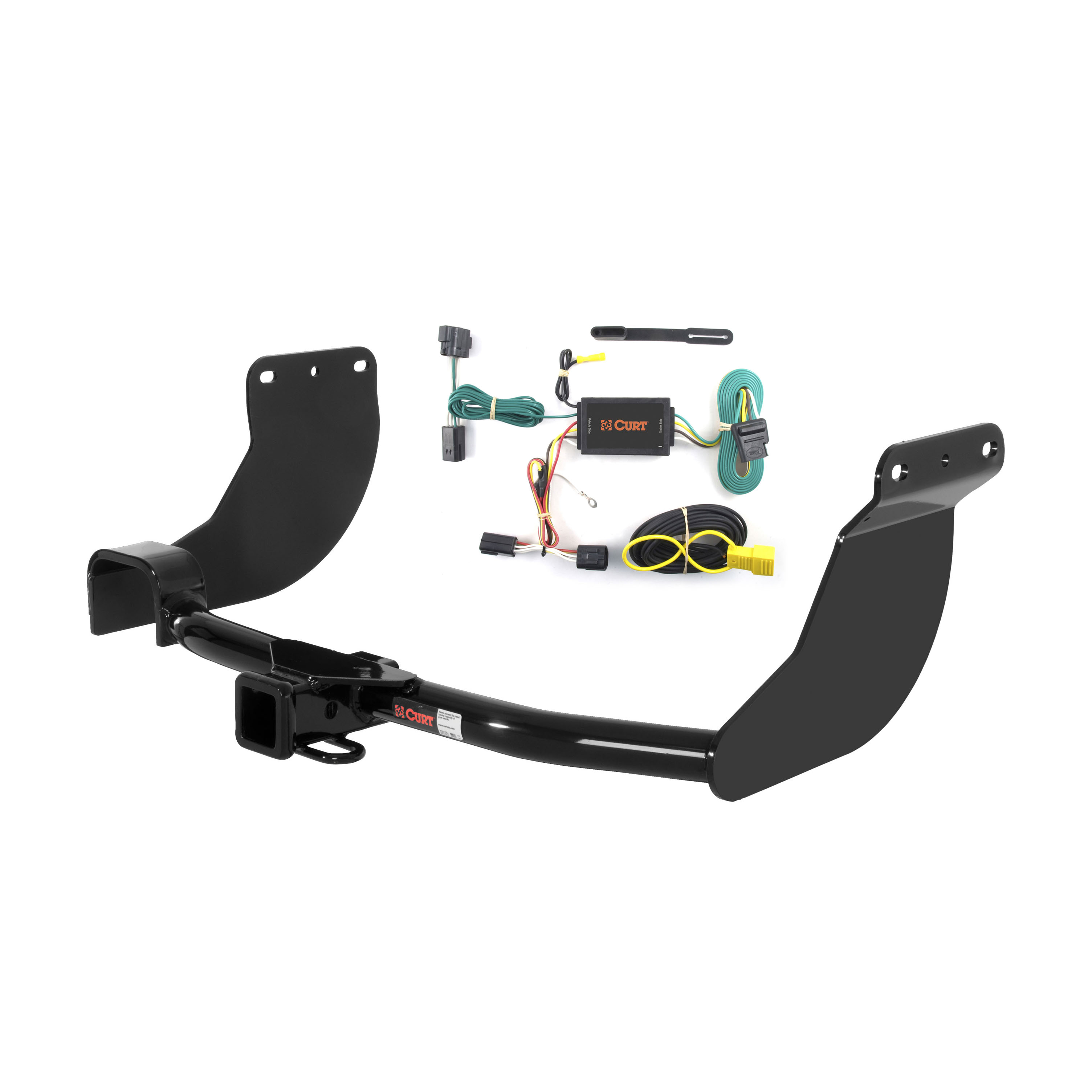 10 - 13 Ford Transit Connect Excluding electric models Curt 2", Class 3 Trailer Tow Hitch + 4-flat Wiring Kit 13076 thumbnail 0