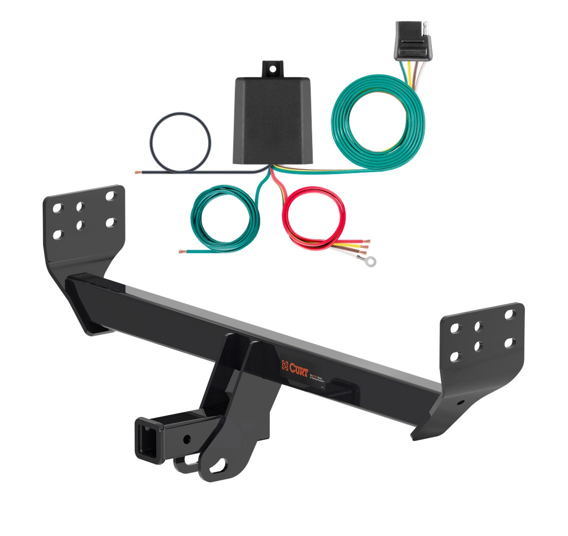 2021 - 2026 Genesis GV80 Curt 2", Class 3 Trailer Tow Hitch + 4-flat Wiring Kit 13464 thumbnail 0