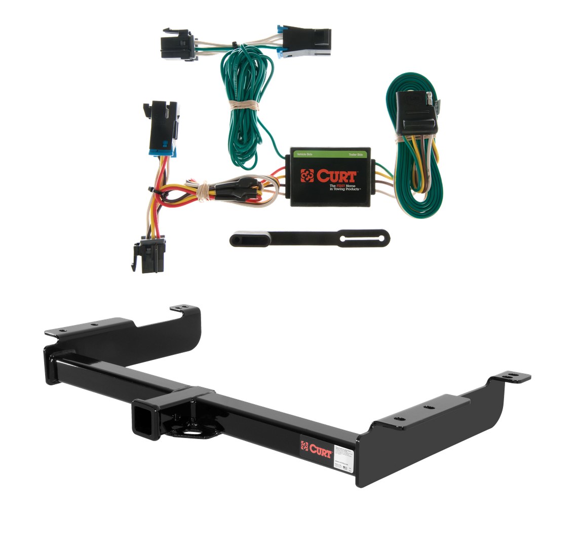 2000 - 2002 GMC Savana 1500 Curt 2", Class 4 Trailer Tow Hitch + 4-flat Wiring Kit 14090 thumbnail 0