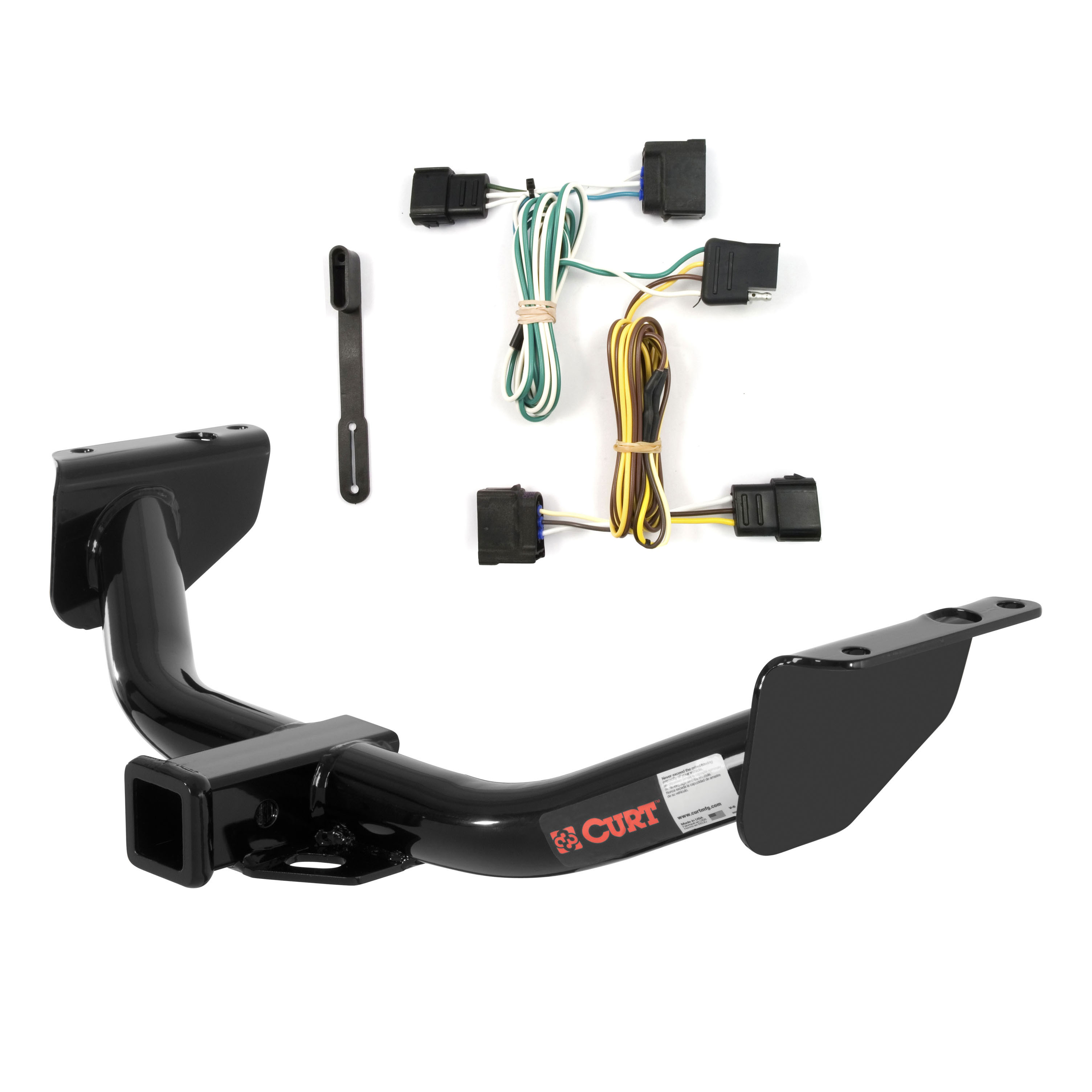 2011 Ford Ranger 00 - 05 models are no drill Curt 2", Class 3 Trailer Tow Hitch + 4-flat Wiring Kit 13138 thumbnail 0