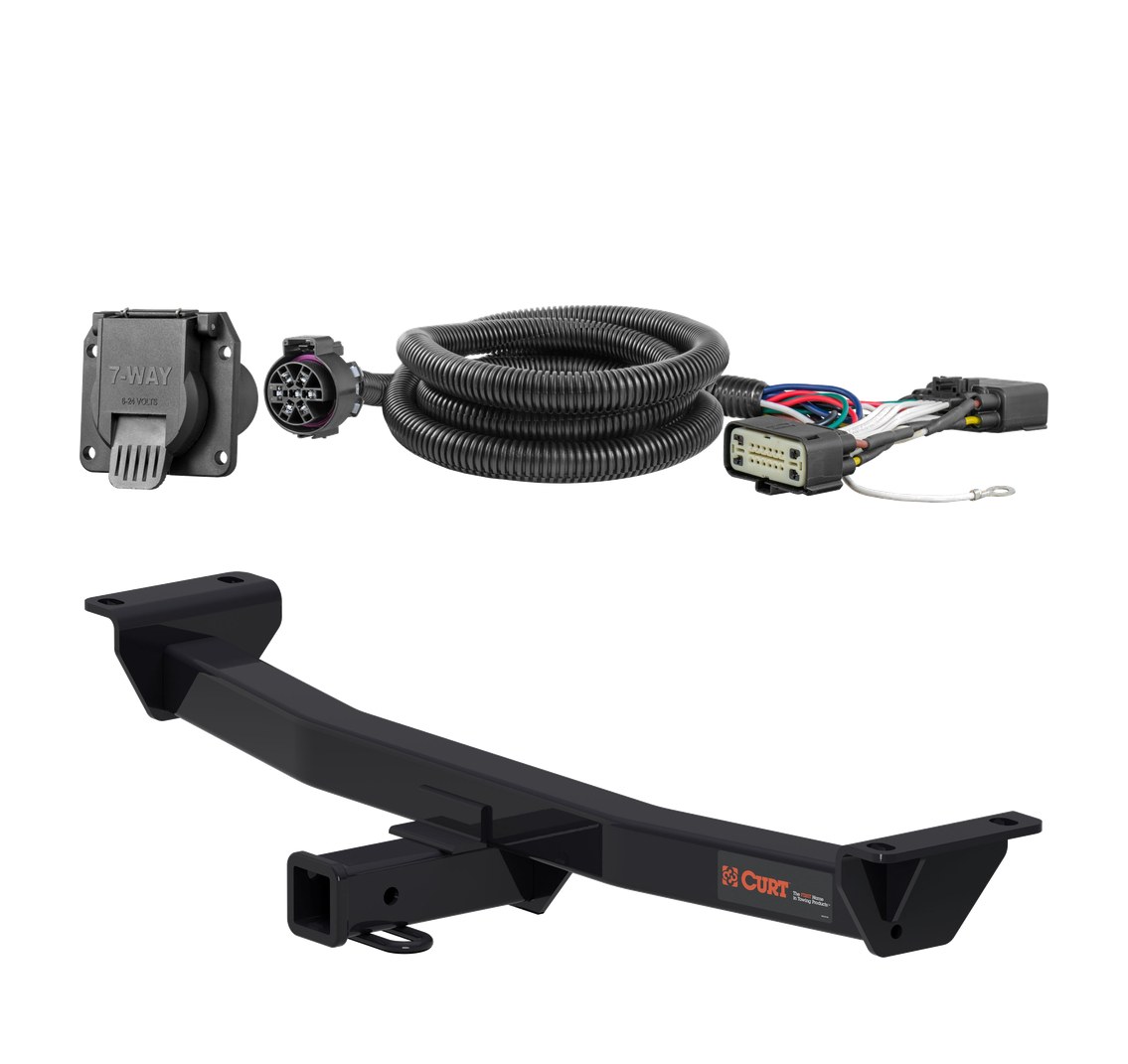 2019 - 2023 Ford Ranger Curt 2", Class 3 Trailer Tow Hitch + 7-way Wiring Kit 13417 thumbnail 0