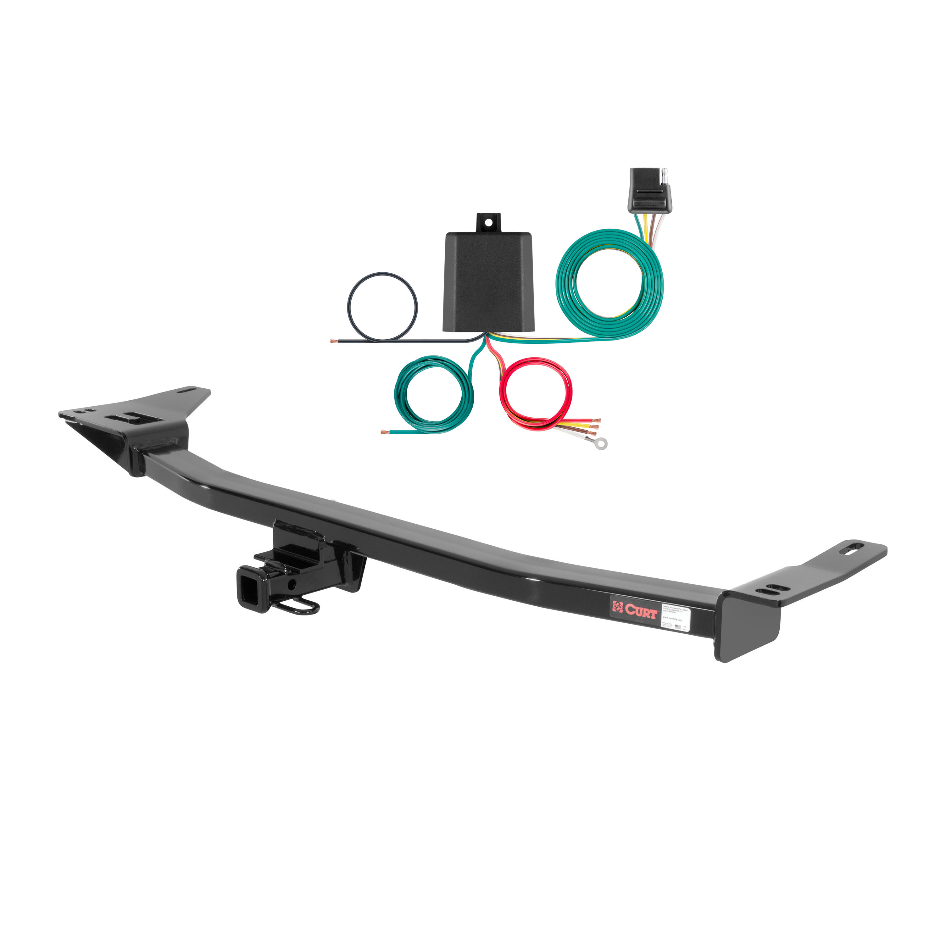 08 - 09 Ford Taurus Sedan Curt 1-1/4", Class 2 Trailer Tow Hitch + 4-flat Wiring Kit 12242 thumbnail 0