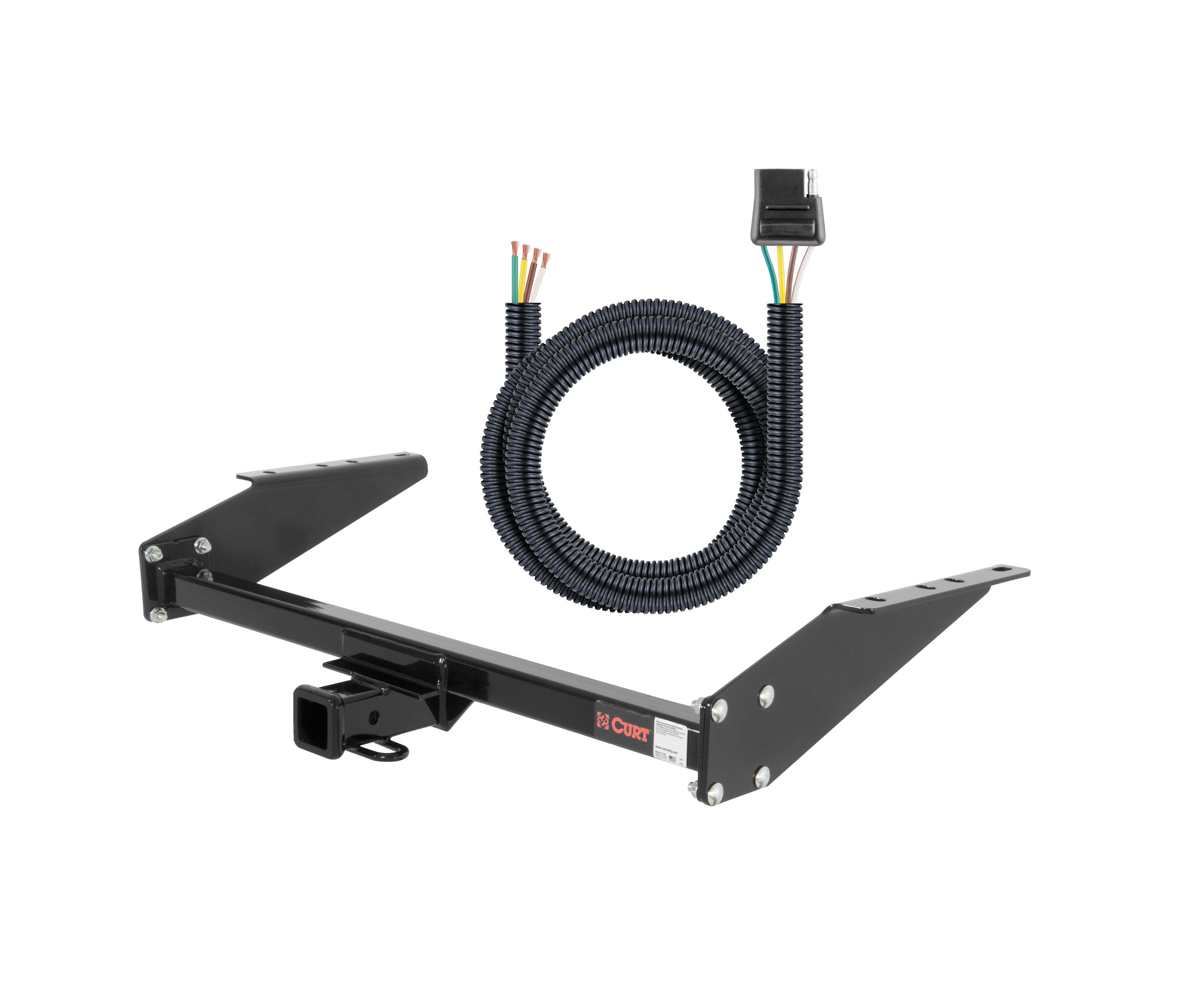 95 - 05 GMC Safari 16" spare requires relocation Curt 2", Class 3 Trailer Tow Hitch + 4-flat Wiring Kit 13035 thumbnail 0
