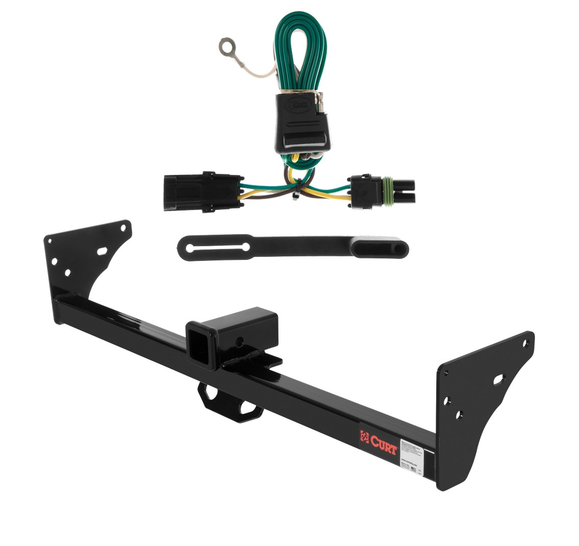 1991 - 1997 GMC Sonoma With roll pan bumper Curt 2", Class 3 Trailer Tow Hitch + 4-flat Wiring Kit 13920 thumbnail 0