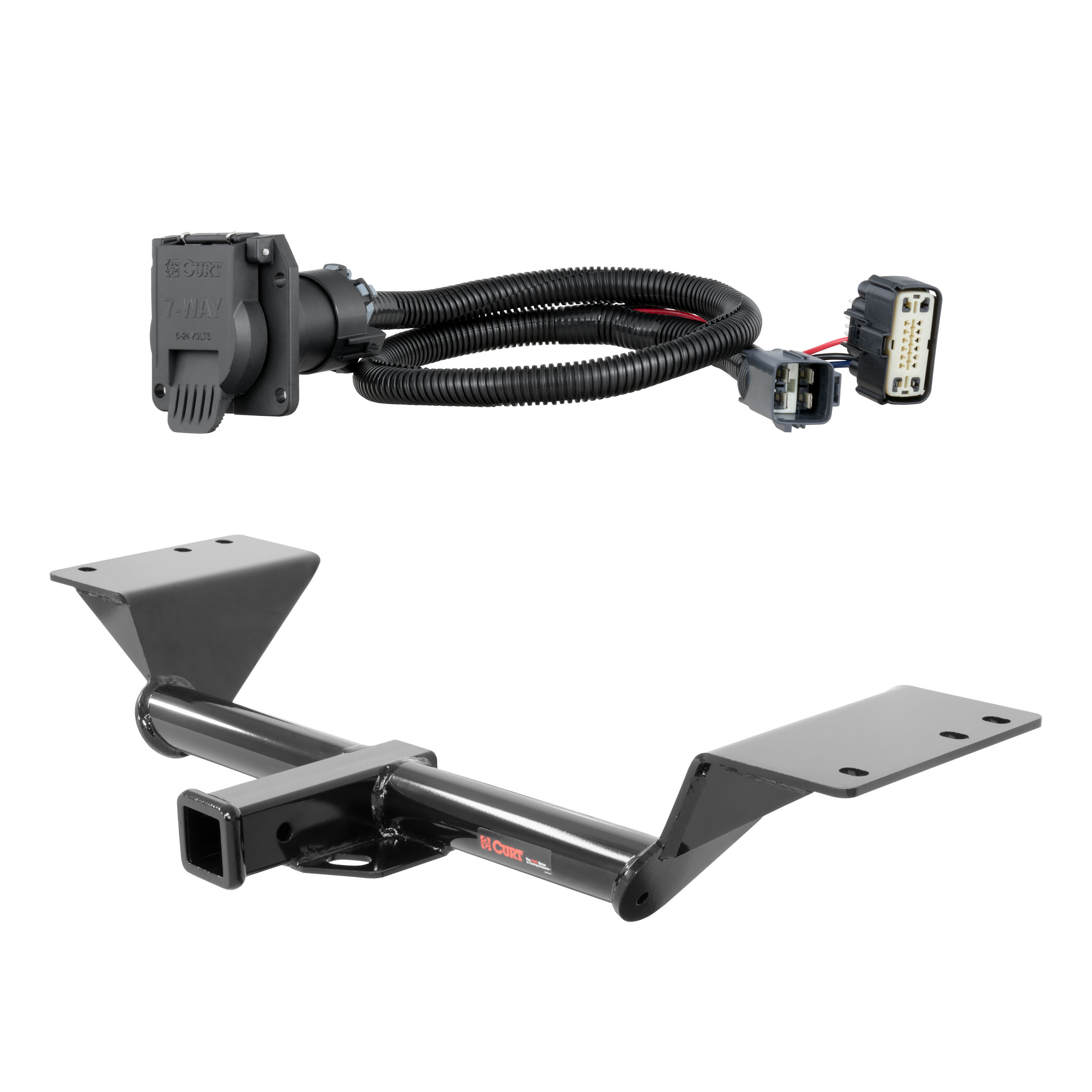 17 - 23 GMC Acadia Excluding AT4 Curt 2", Class 3 Trailer Tow Hitch + 7-way Wiring Kit 13293 thumbnail 0