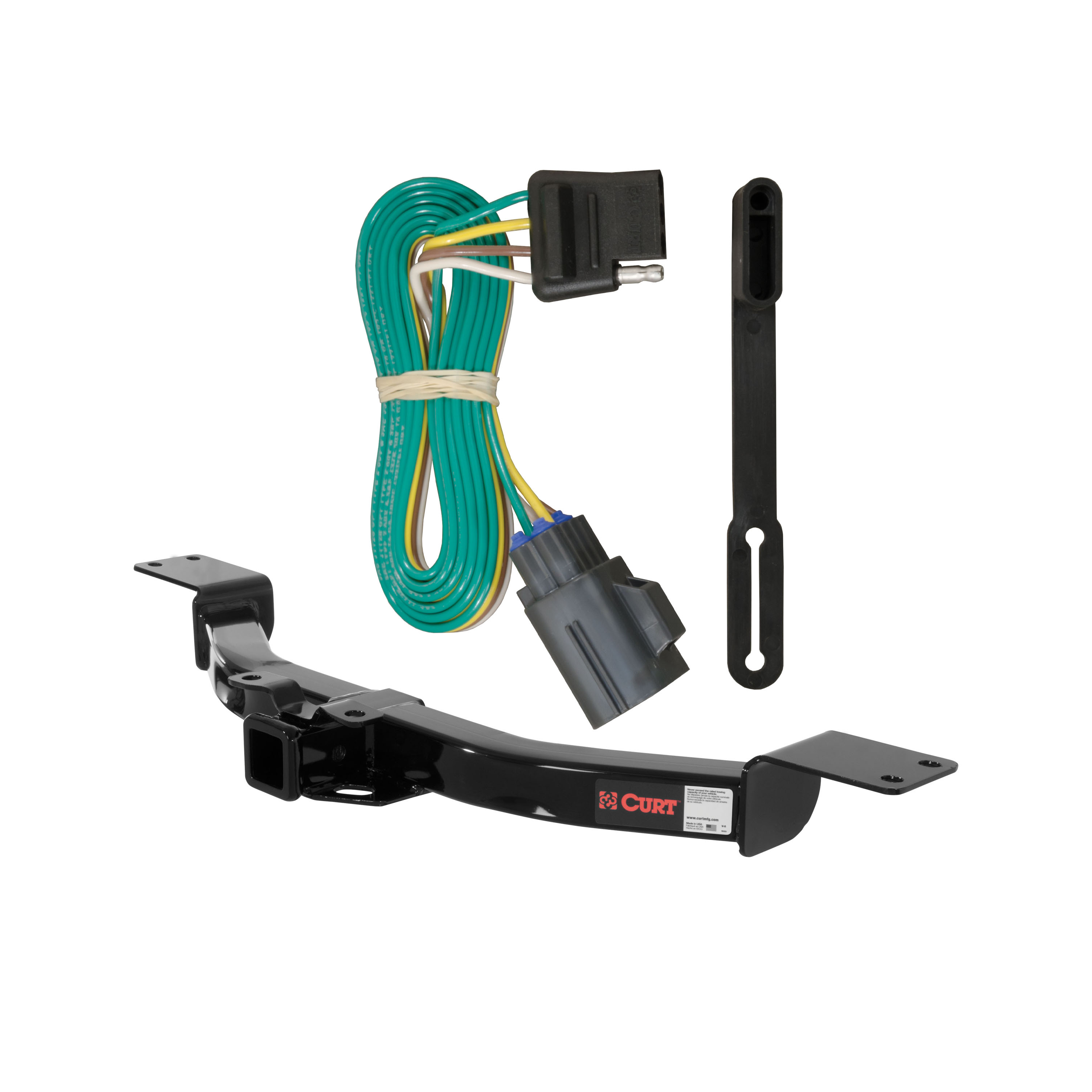 2013 - 2016 GMC Acadia Curt 2", Class 3 Trailer Tow Hitch + 4-flat Wiring Kit 13424 thumbnail 0
