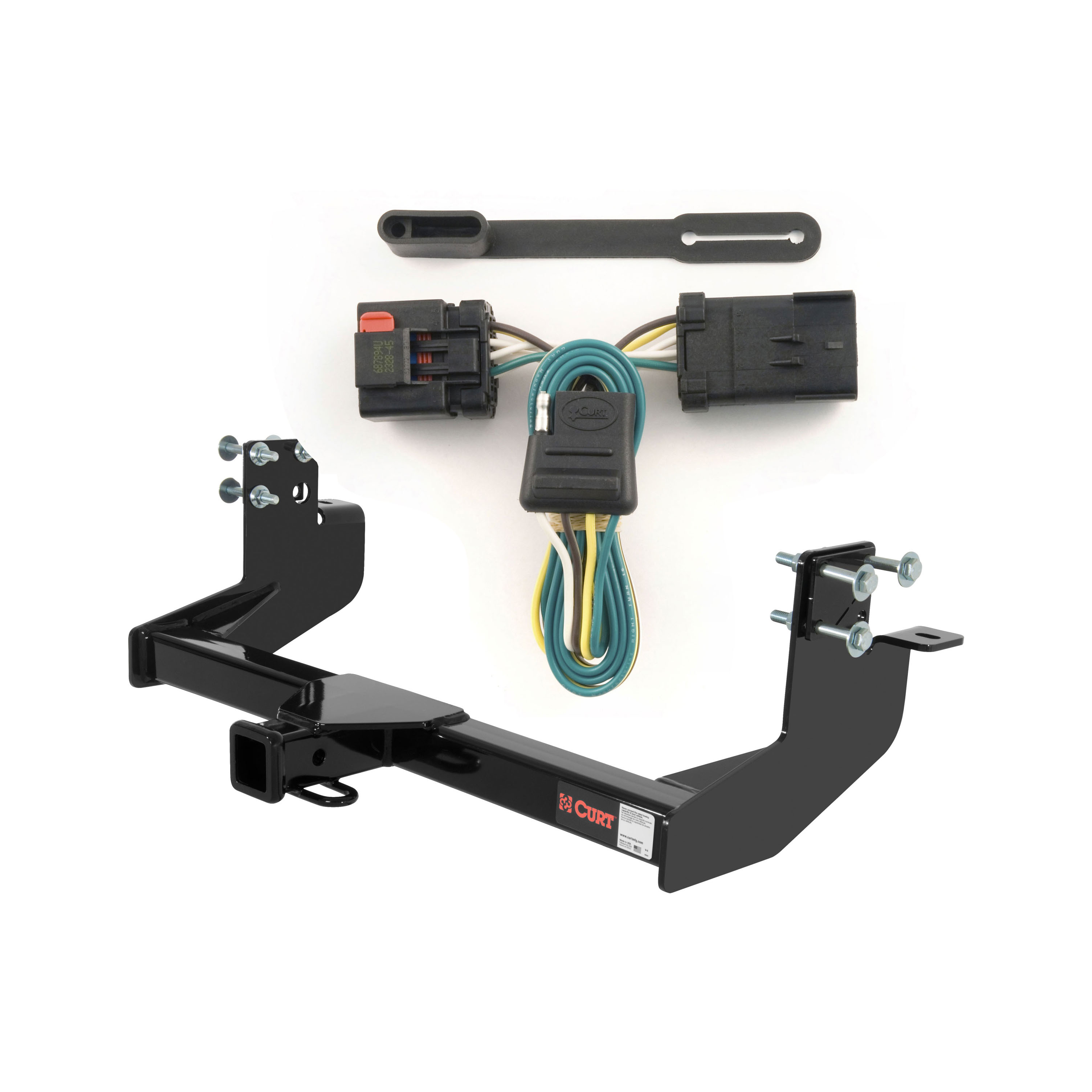 2003 - 2006 Freightliner Sprinter 118" and 140" WB with single rear wheels, 158" WB Curt 2", Class 4 Trailer Tow Hitch + 4-flat Wiring Kit 14250 thumbnail 0