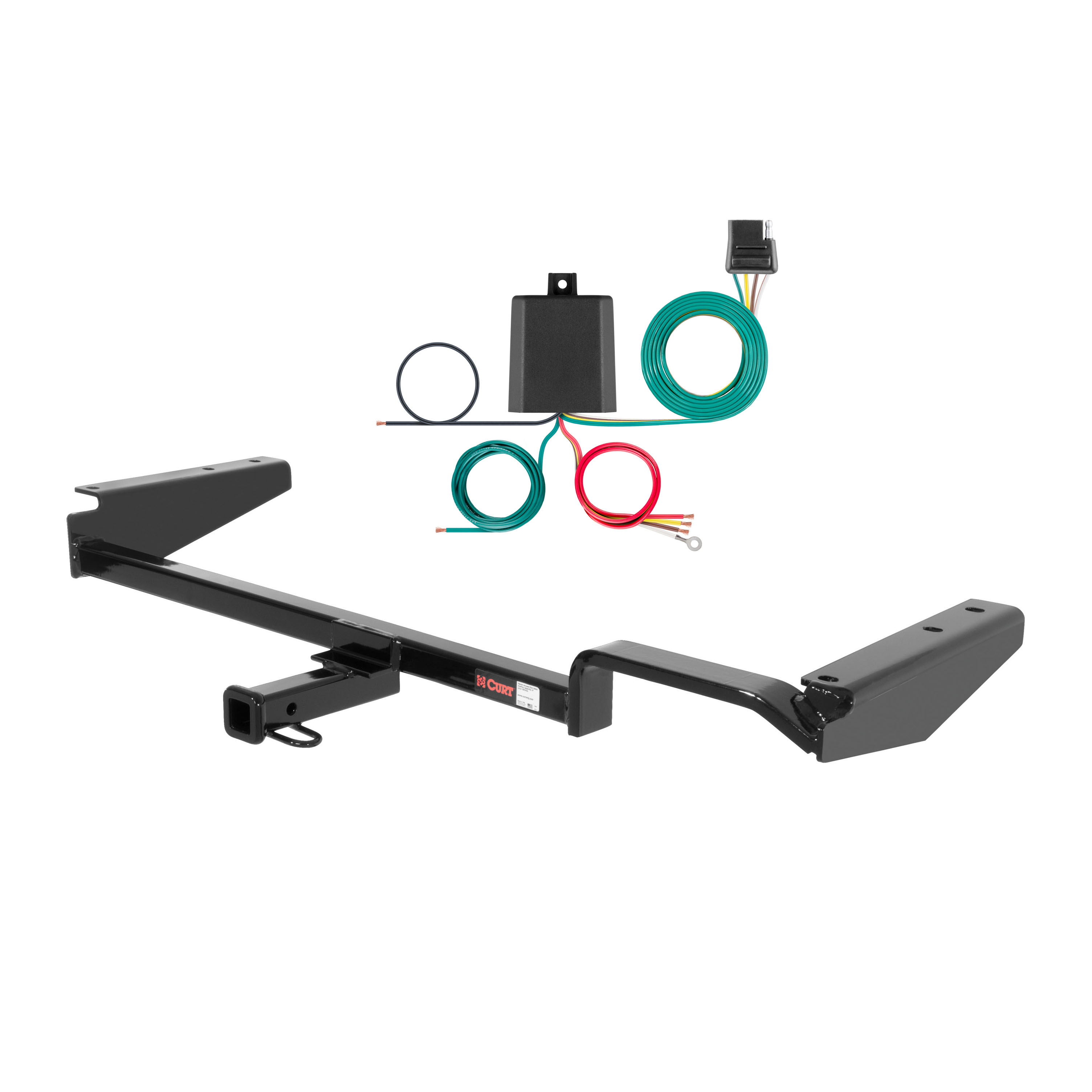 94 - 97 Honda Accord Wagon Curt 1-1/4", Class 1 Trailer Tow Hitch + 4-flat Wiring Kit 11205 thumbnail 0