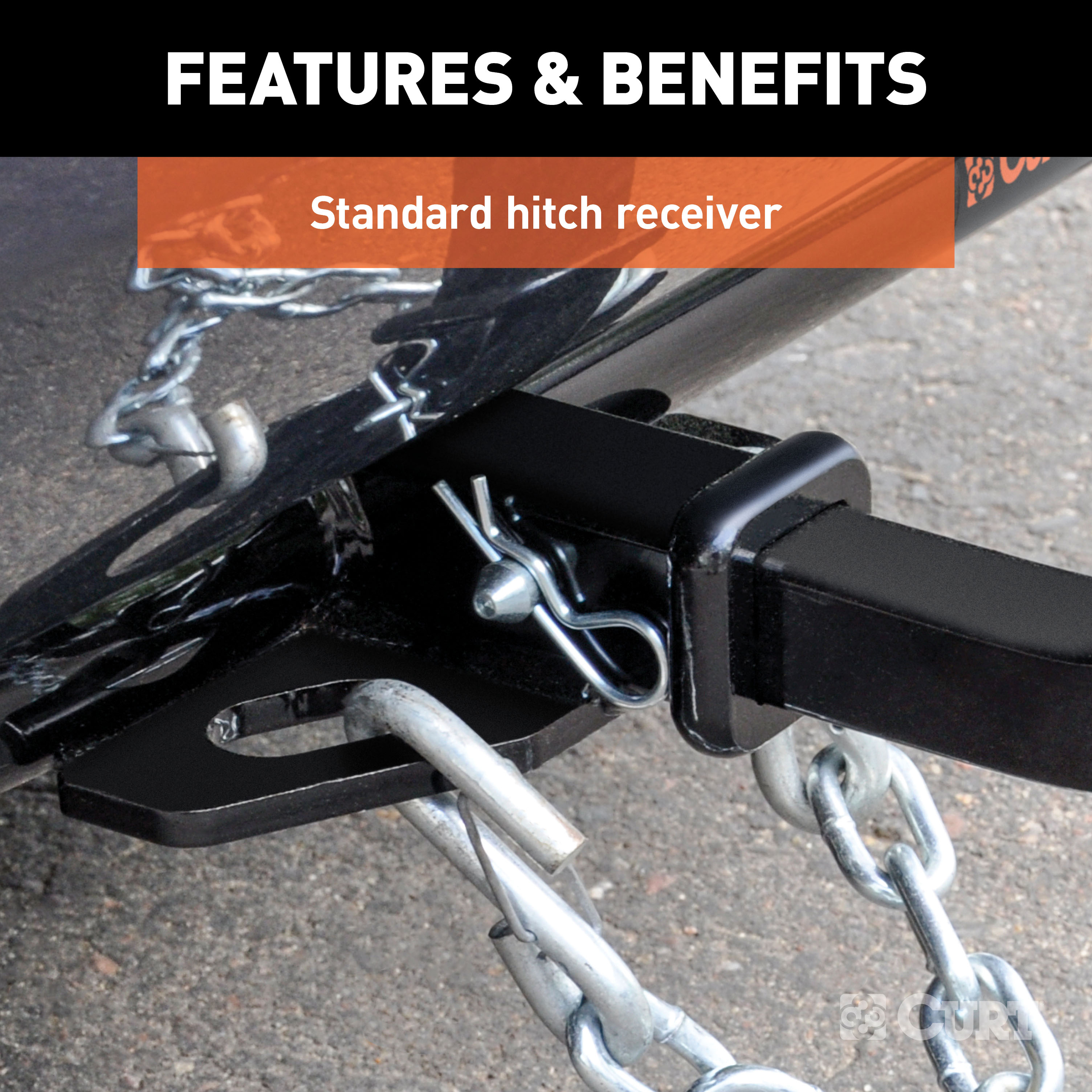 94 - 97 Honda Accord Wagon Curt 1-1/4", Class 1 Trailer Tow Hitch + 4-flat Wiring Kit 11205 thumbnail 5