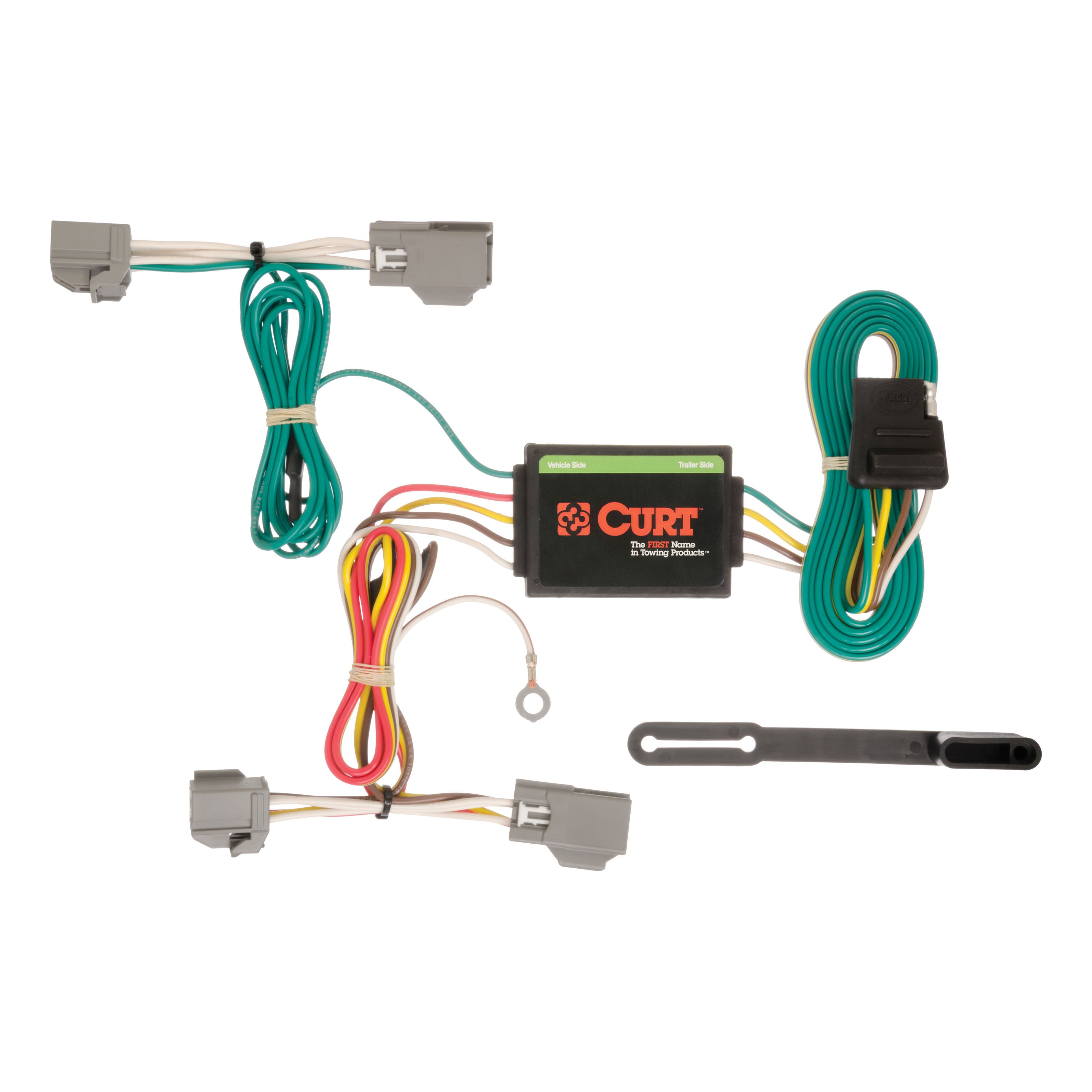 2014 - 2019 Ford Fiesta Hatchback Curt 1-1/4", Class 1 Trailer Tow Hitch + 4-flat Wiring Kit 11067 thumbnail 1