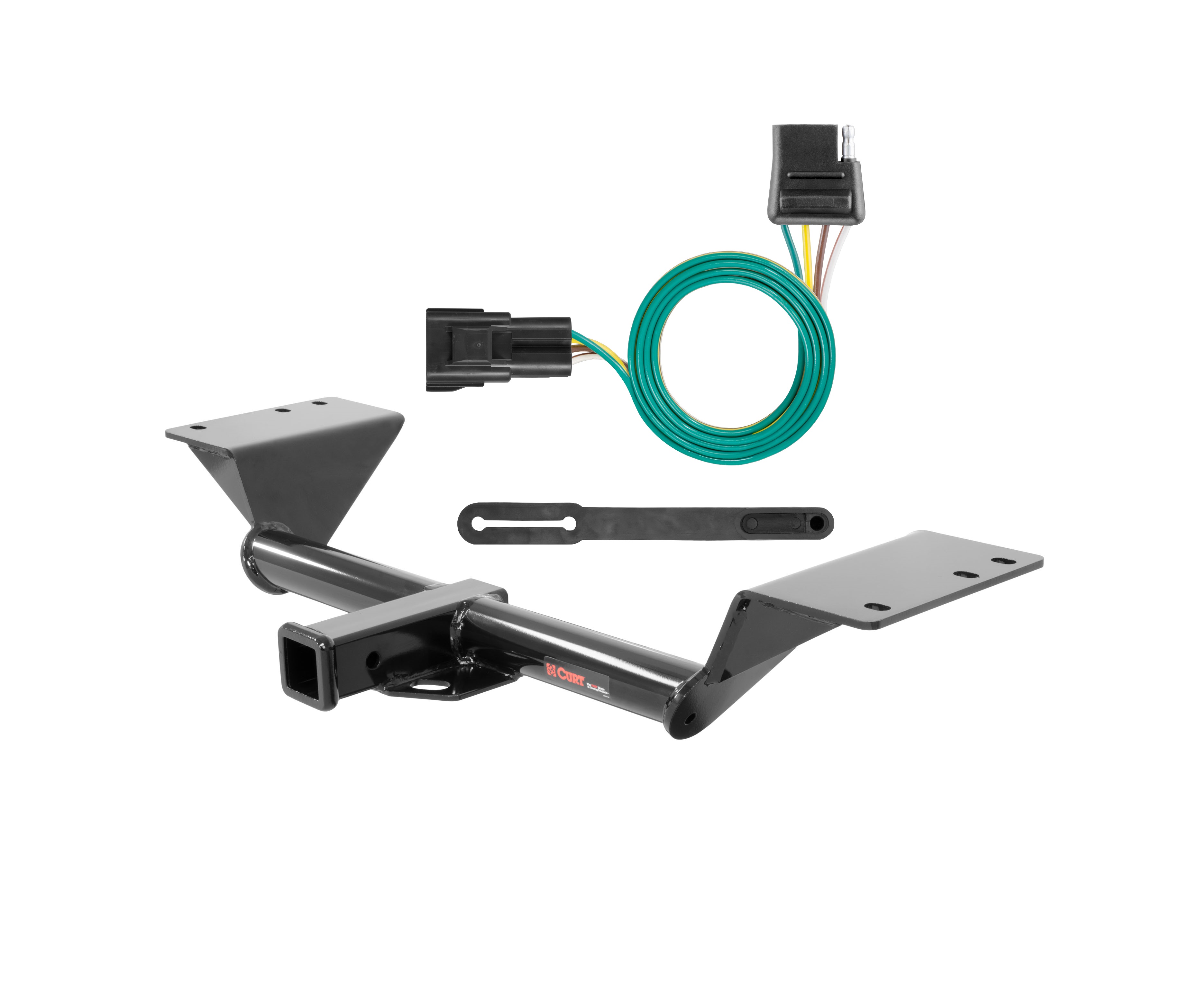 17 - 23 GMC Acadia Excluding AT4 Curt 2", Class 3 Trailer Tow Hitch + 4-flat Wiring Kit 13293 thumbnail 0