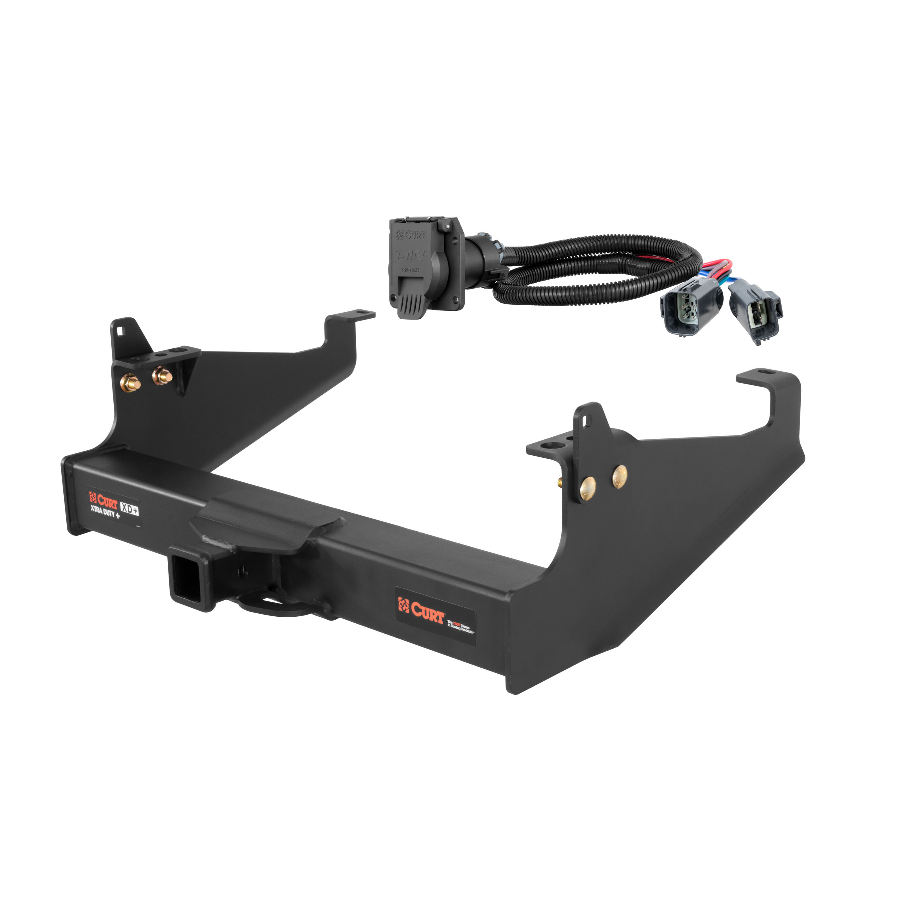 20 - 24 Ford F-650 Cab & chassis with 34" frame width (O.D.) Curt 2", Class 5 Trailer Tow Hitch + 7-way Wiring Kit 15445 thumbnail 0