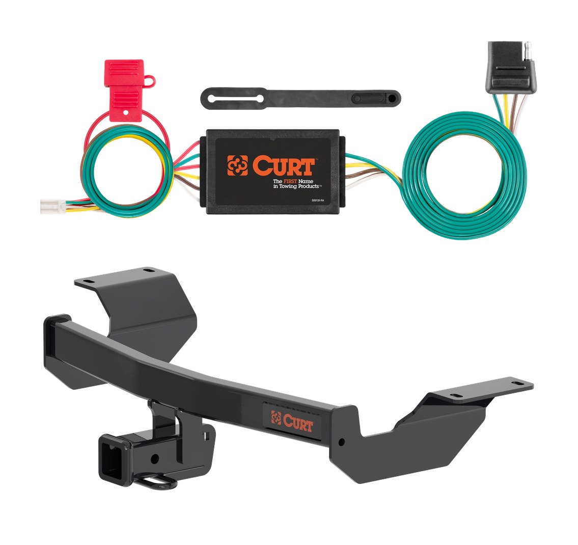 2017 - 2026 Honda CR-V Curt 2", Class 3 Trailer Tow Hitch + 4-flat Wiring Kit 13397 thumbnail 0