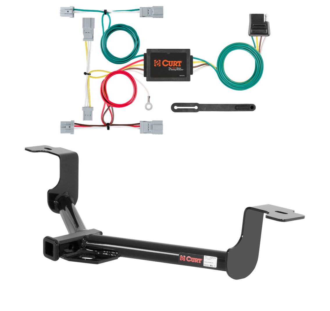 2011 - 2012 Honda Accord Coupe Curt 1-1/4", Class 1 Trailer Tow Hitch + 4-flat Wiring Kit 11496 thumbnail 0