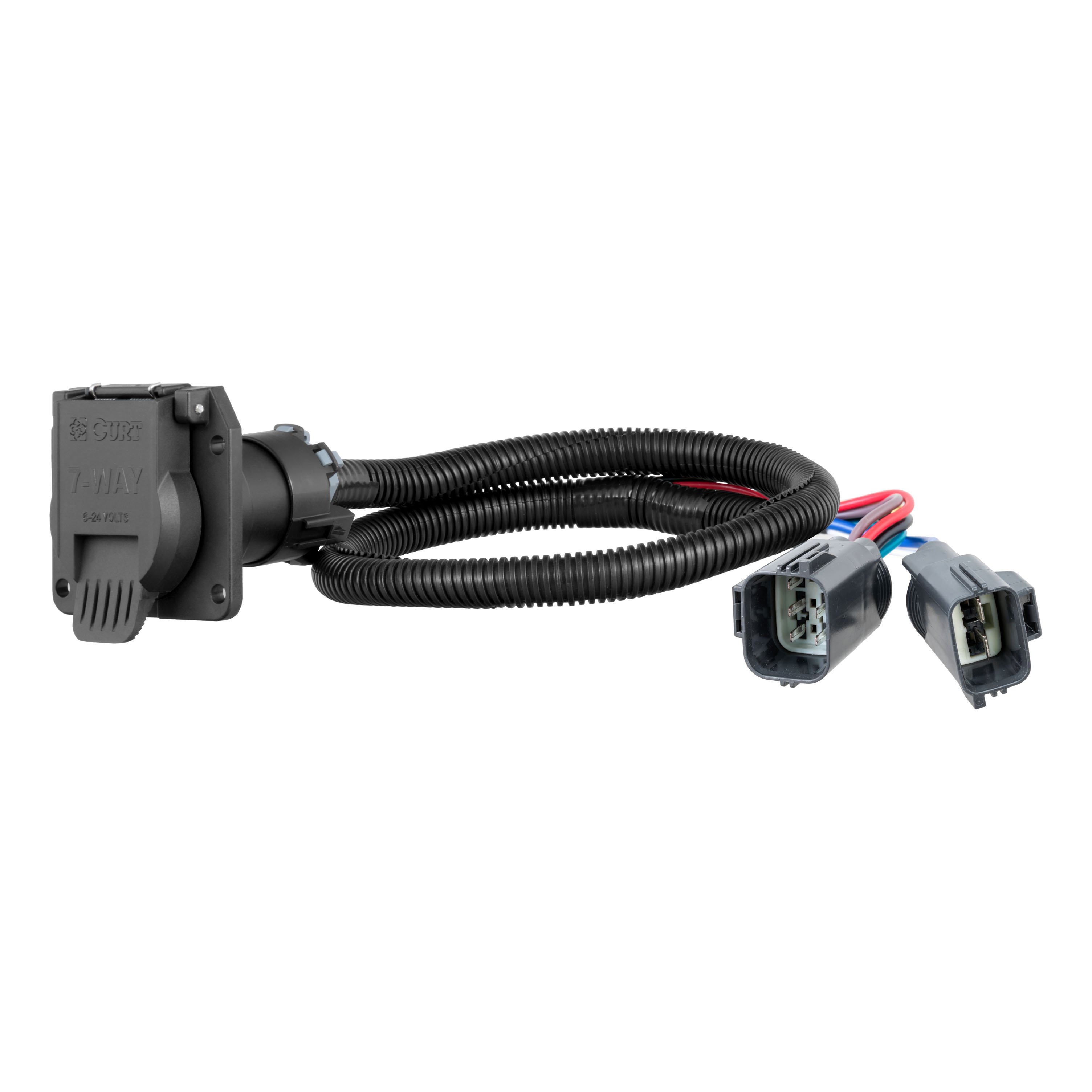 2020 - 2024 Ford F-550 Super Duty Cab & chassis with 34" frame width (O.D.) Curt 2-1/2", Class 5 Trailer Tow Hitch + 7-way Wiring Kit 15845 thumbnail 1