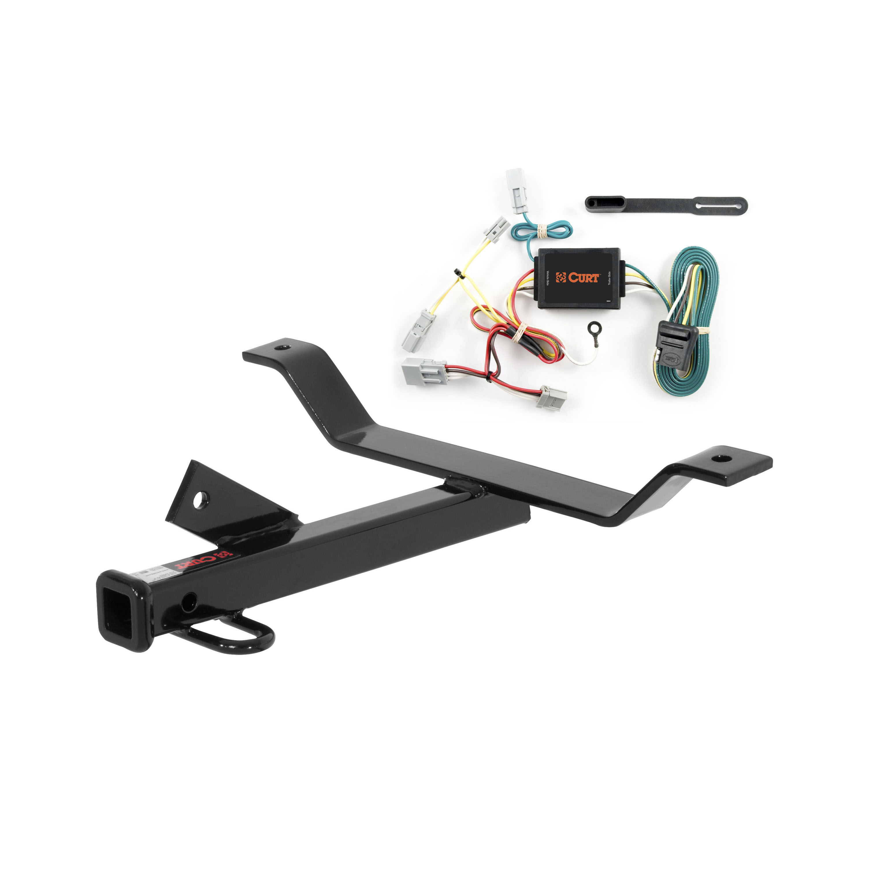 06 - 07 Honda Accord Trunk pan mount Curt 1-1/4", Class 1 Trailer Tow Hitch + 4-flat Wiring Kit 11290 thumbnail 0